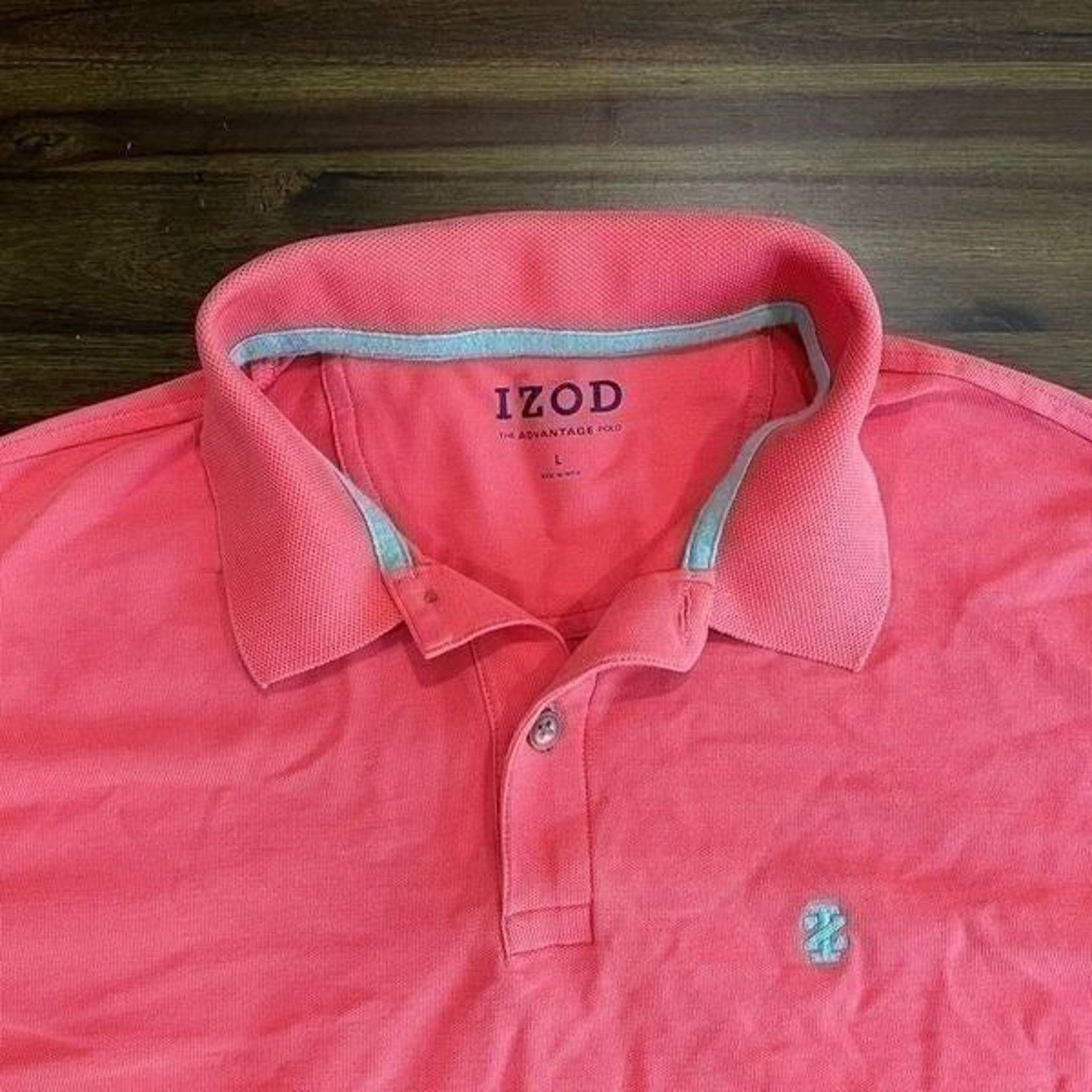 Izod IZOD Men’s Short Sleeve Red "Advantage" Polo - Size L Size US L / EU 52-54 / 3 - 4 Thumbnail