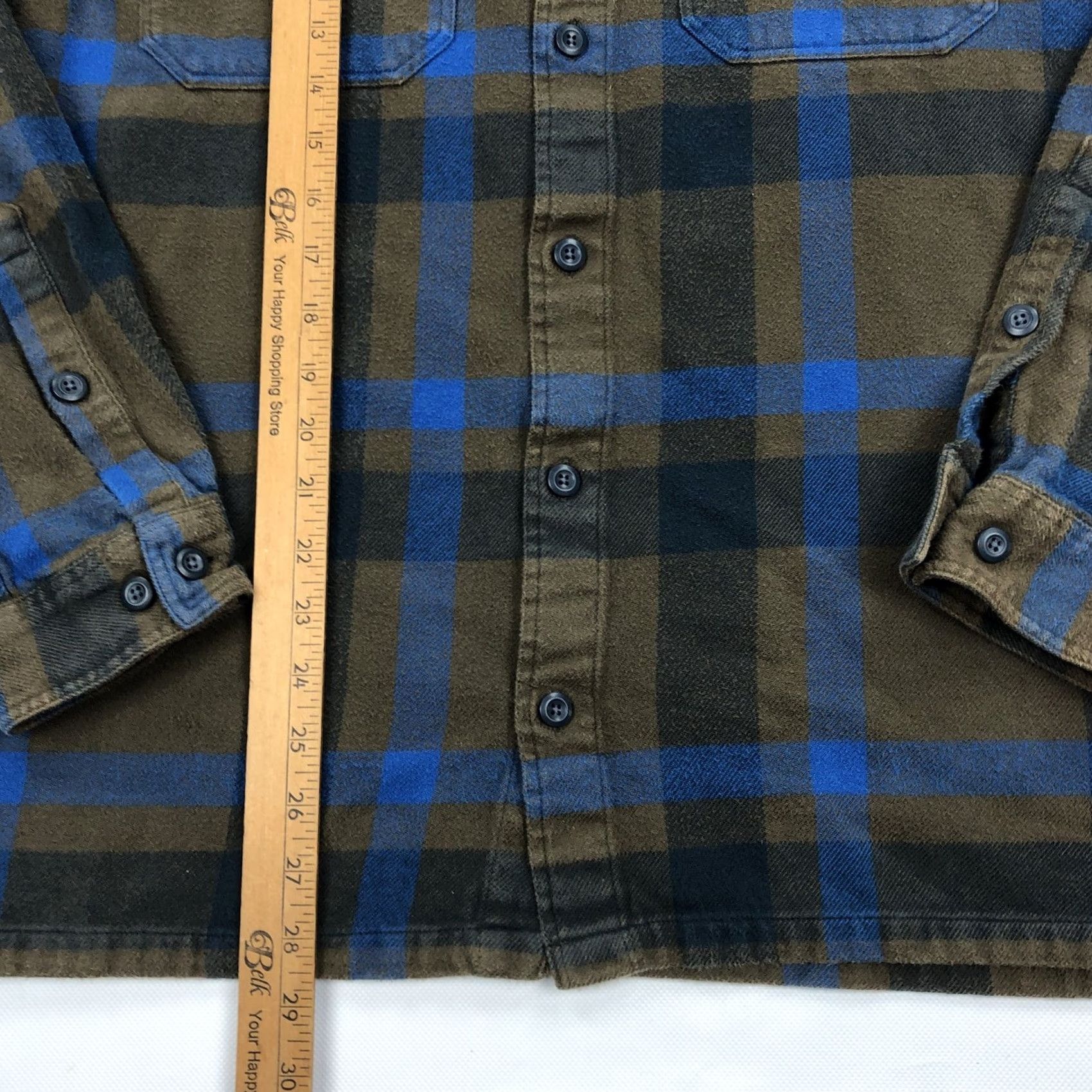 Patagonia Patagonia Shirt Mens L Organic Cotton Fjord Flannel Brown Blue Plaid Button Down Size US L / EU 52-54 / 3 - 6 Thumbnail