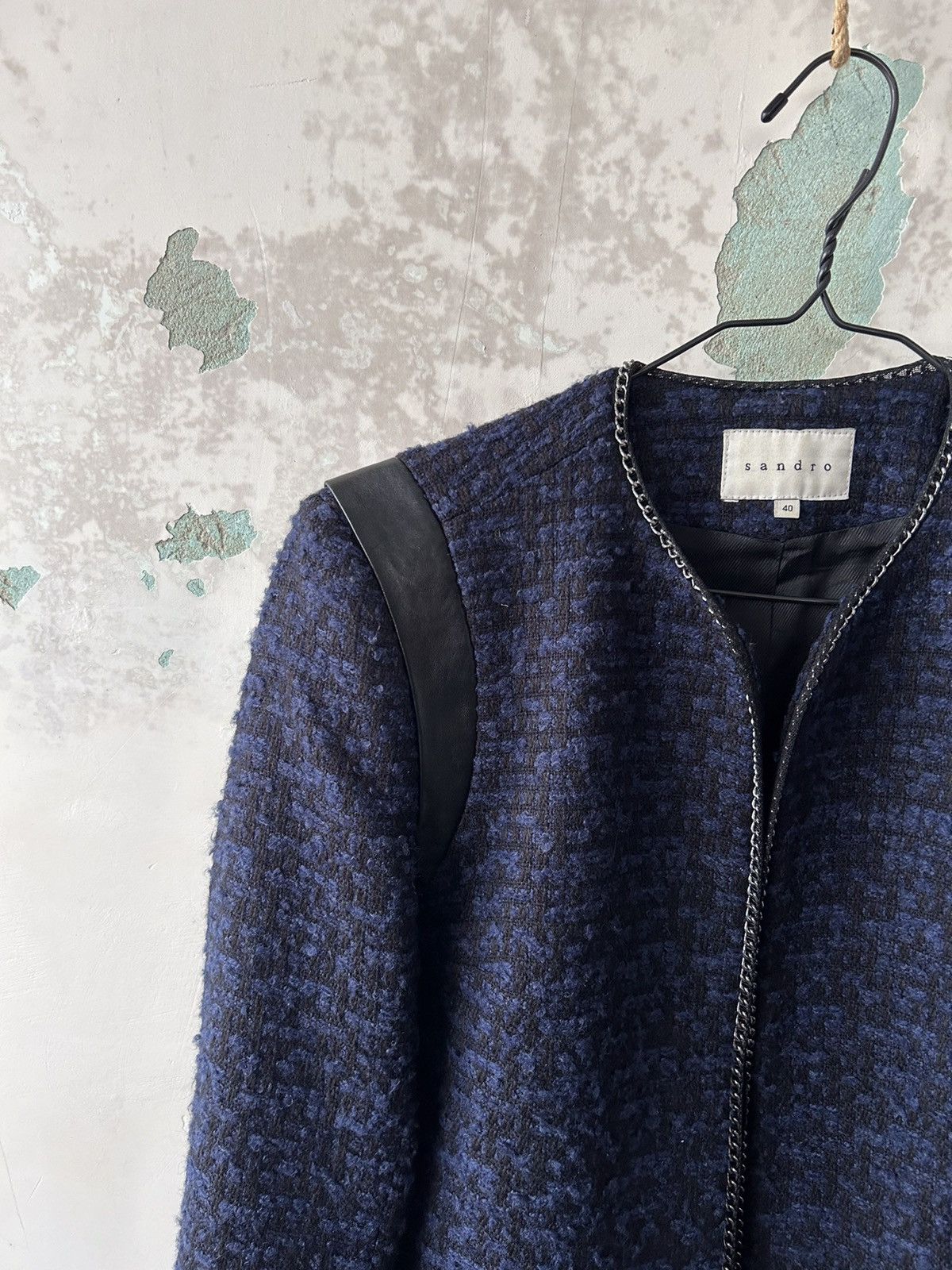 Sandro Sandro Paris Tweed Blazer Jacket Size M / US 6-8 / IT 42-44 - 4 Thumbnail