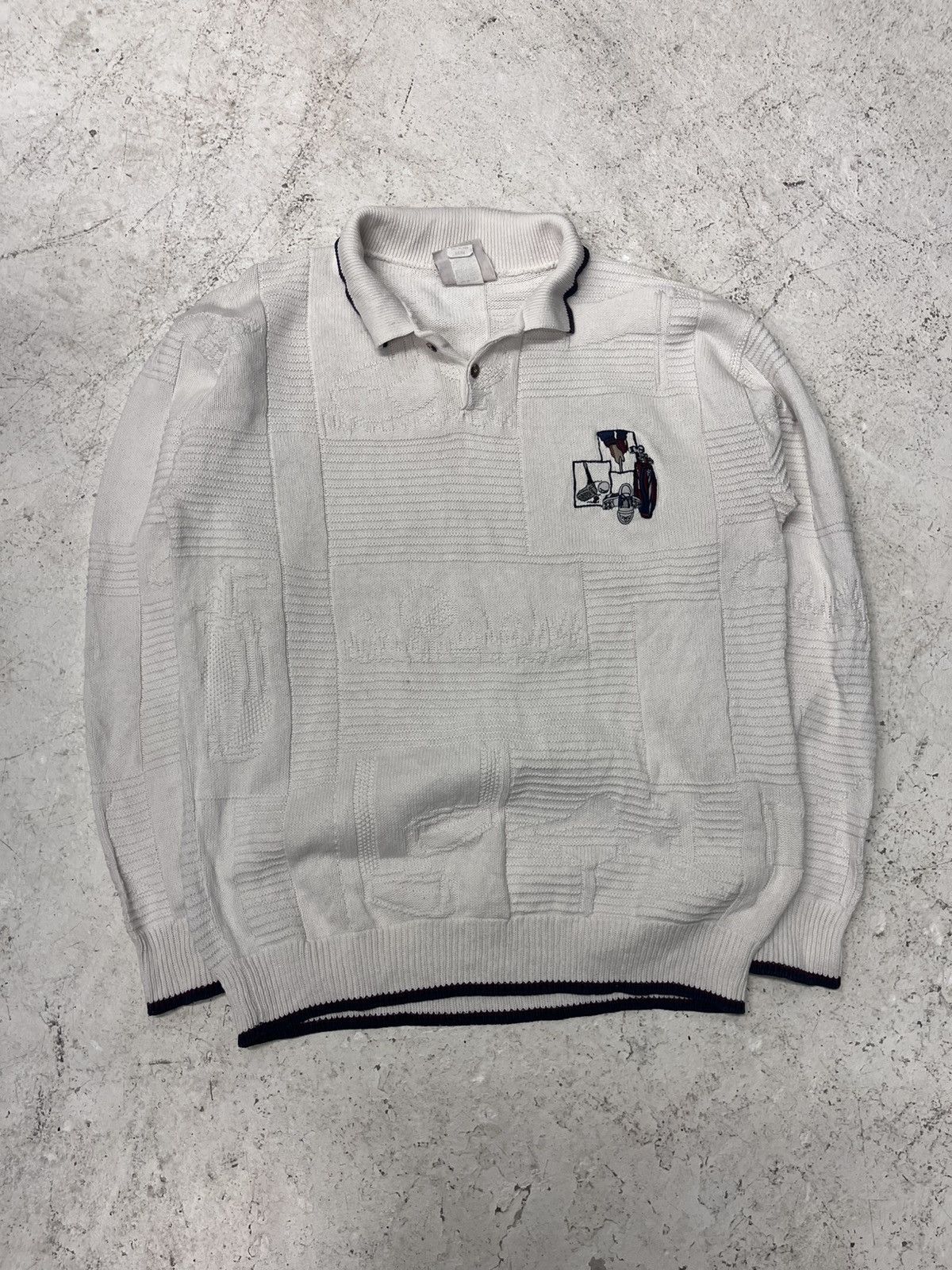 Vintage Vintage made in usa golf knit sweater Size US M / EU 48-50 / 2 - 2 Thumbnail