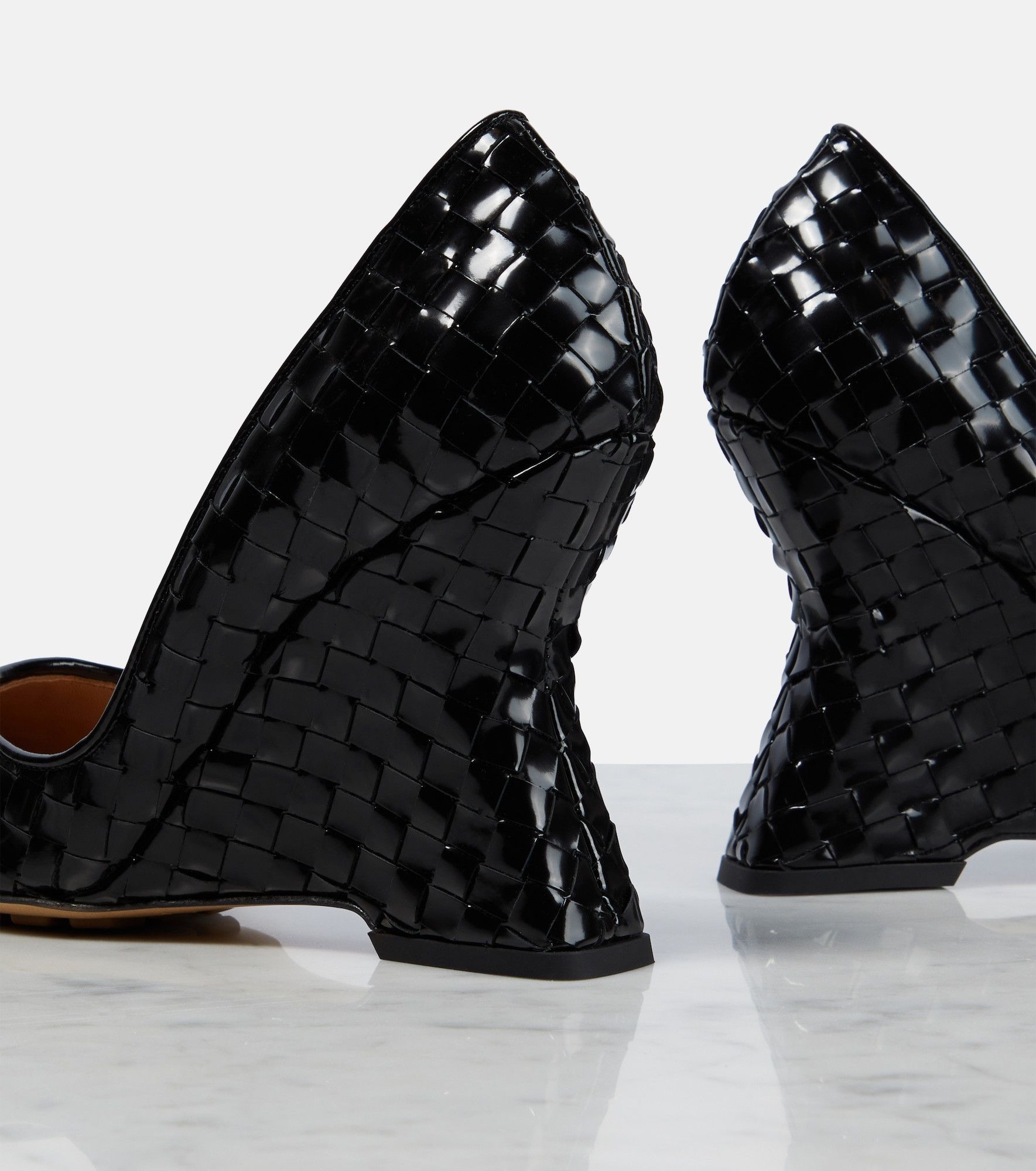 Bottega Veneta o1y0725 Leather Pumps in Black Size US 9 / IT 39 - 4 Thumbnail