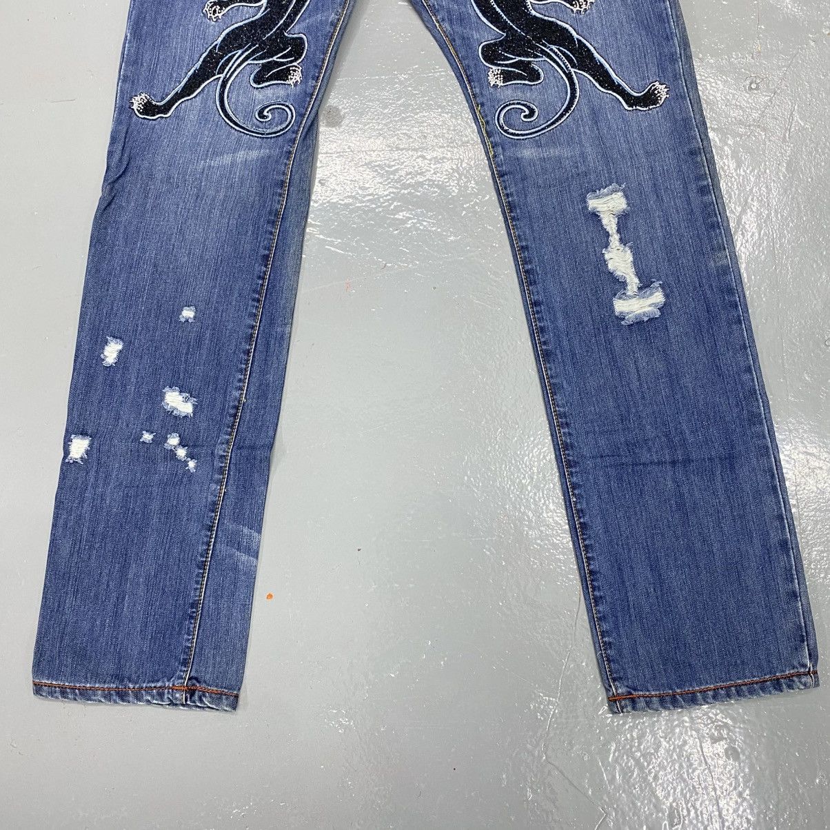 Christian Audigier Vintage Christian Audigier Y2K Jeans Ed Hardy Jacket Flare Size US 32 / EU 48 - 7 Thumbnail
