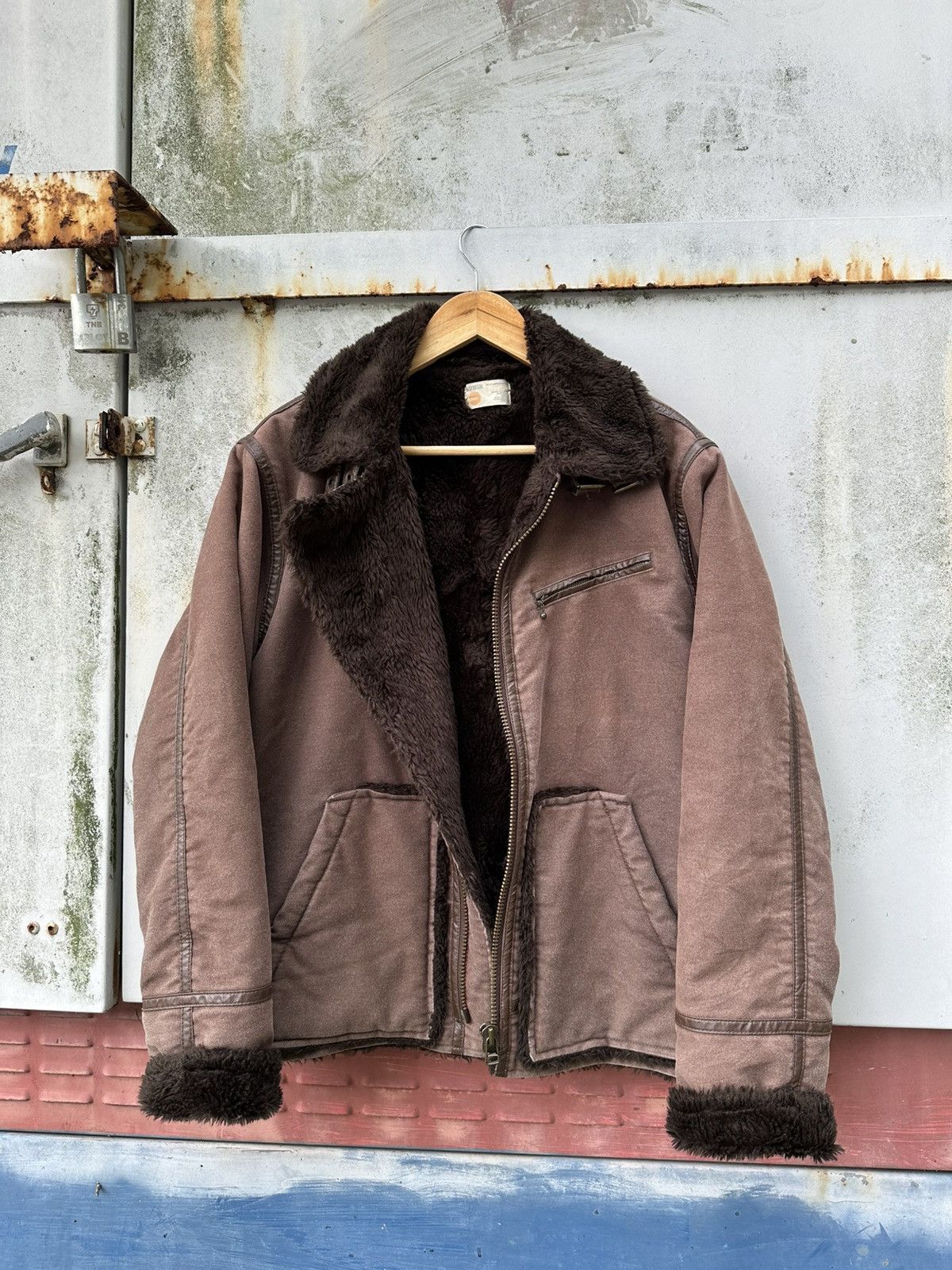 Edwin 👹Vintage Edwin Fleece Lined Brown Detroit Jacket Size US M / EU 48-50 / 2 - 7 Thumbnail