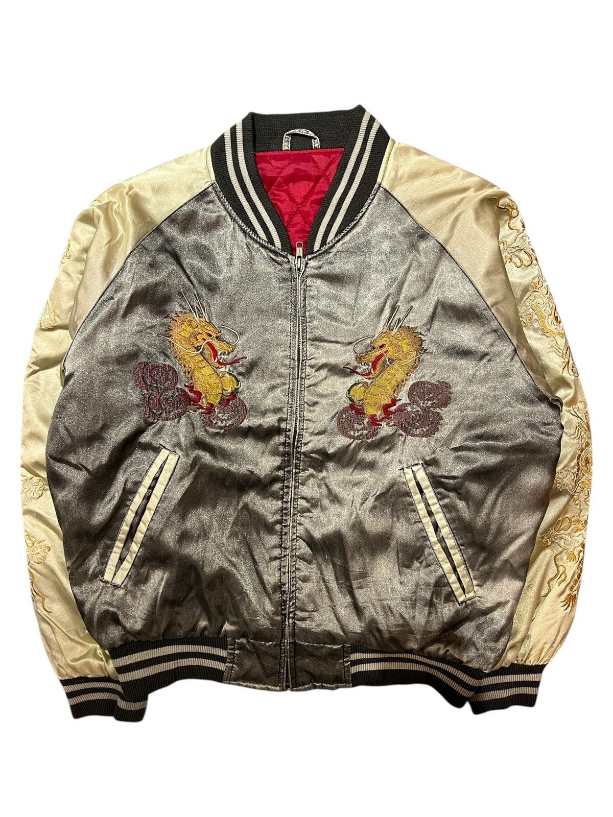 Vintage 1990s Unbrand Sukajan Souvenir Jackets Dragon