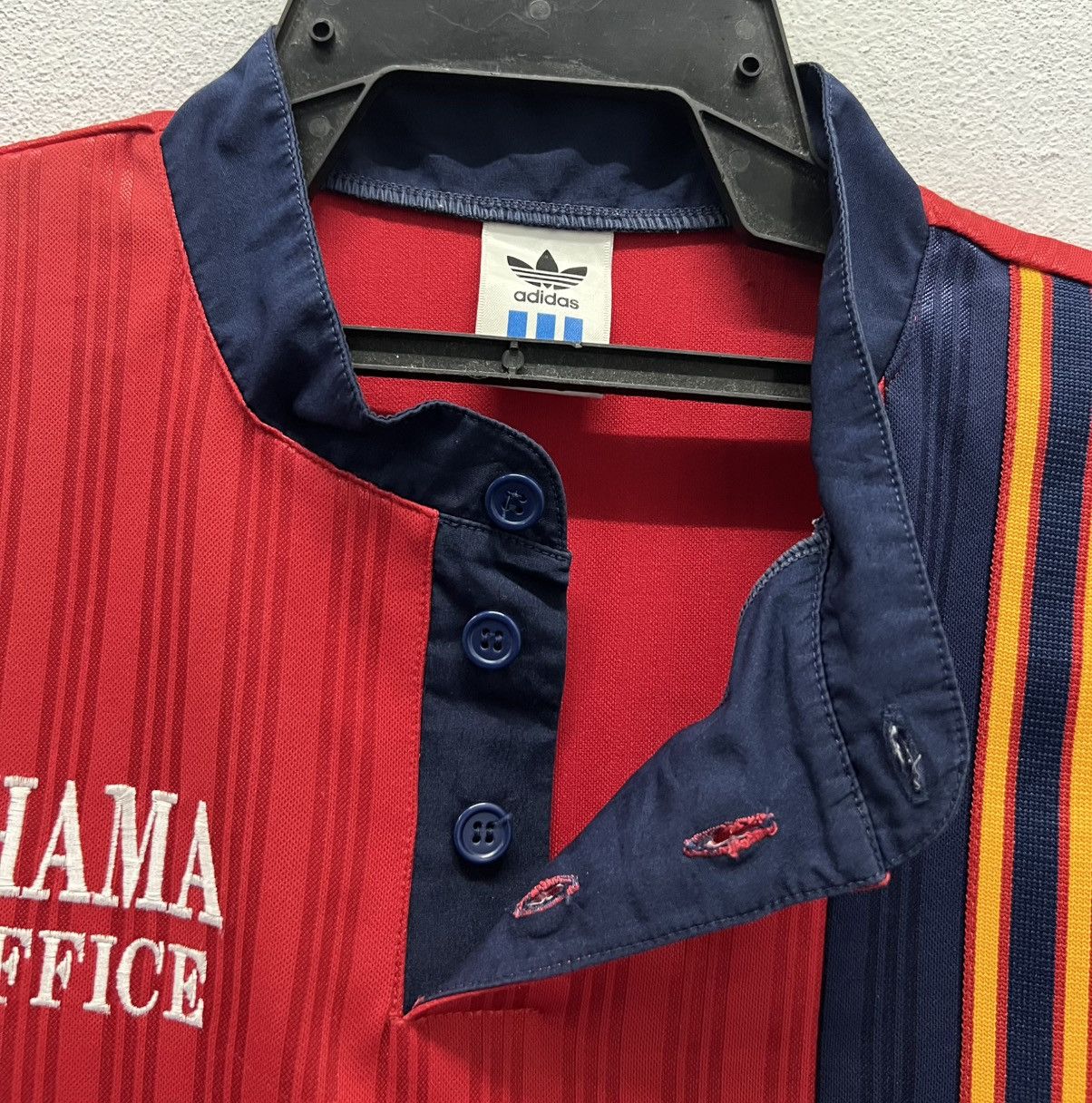 Adidas × Descente VINTAGE ADIDAS YOKOHAMA CITY OFFICE MADE IN JAPAN JERSEY Size US L / EU 52-54 / 3 - 8 Thumbnail