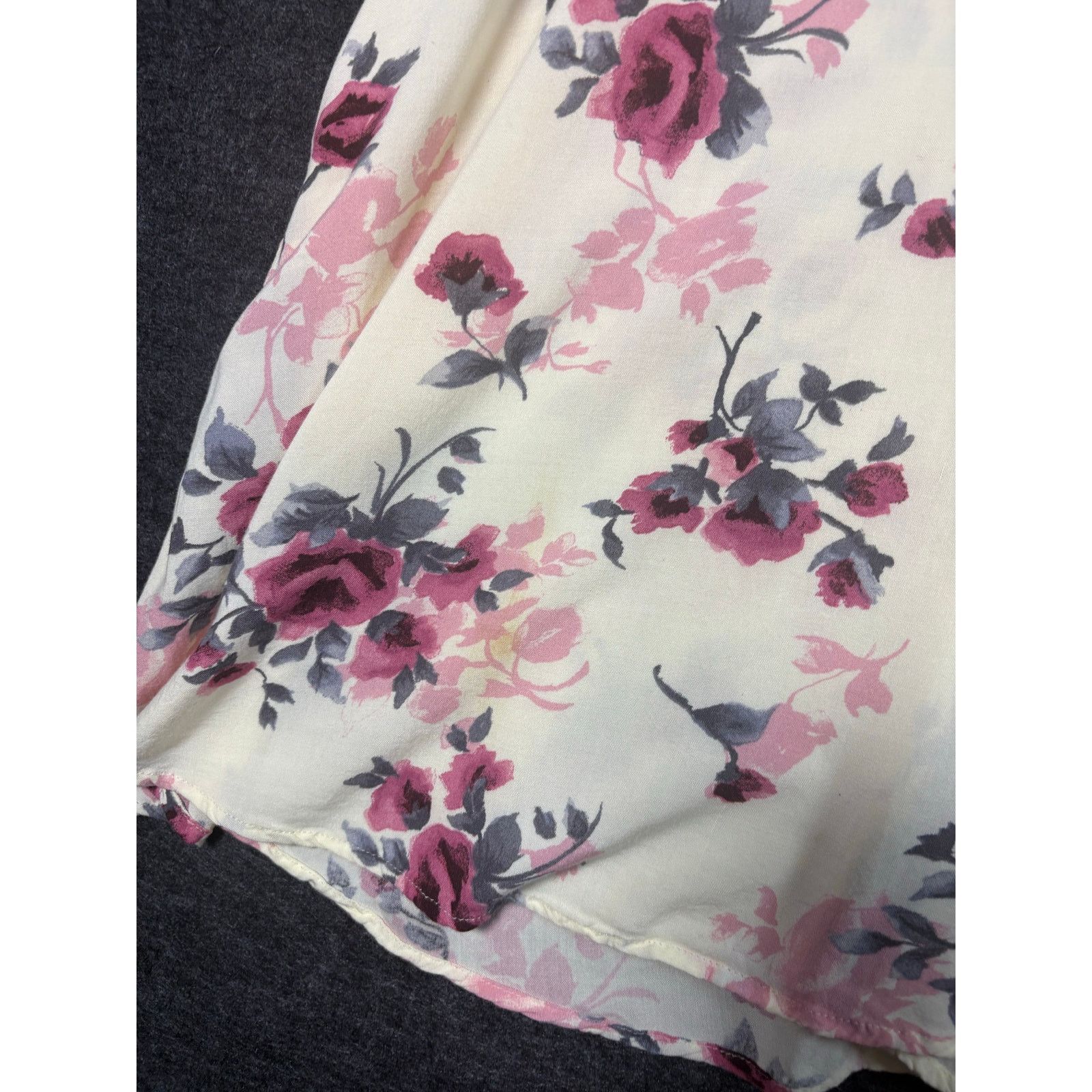 Other Mimi Chica Floral Dress XS Cream Pink Flowy Sundress #0472 Size XS / US 0-2 / IT 36-38 - 7 Thumbnail