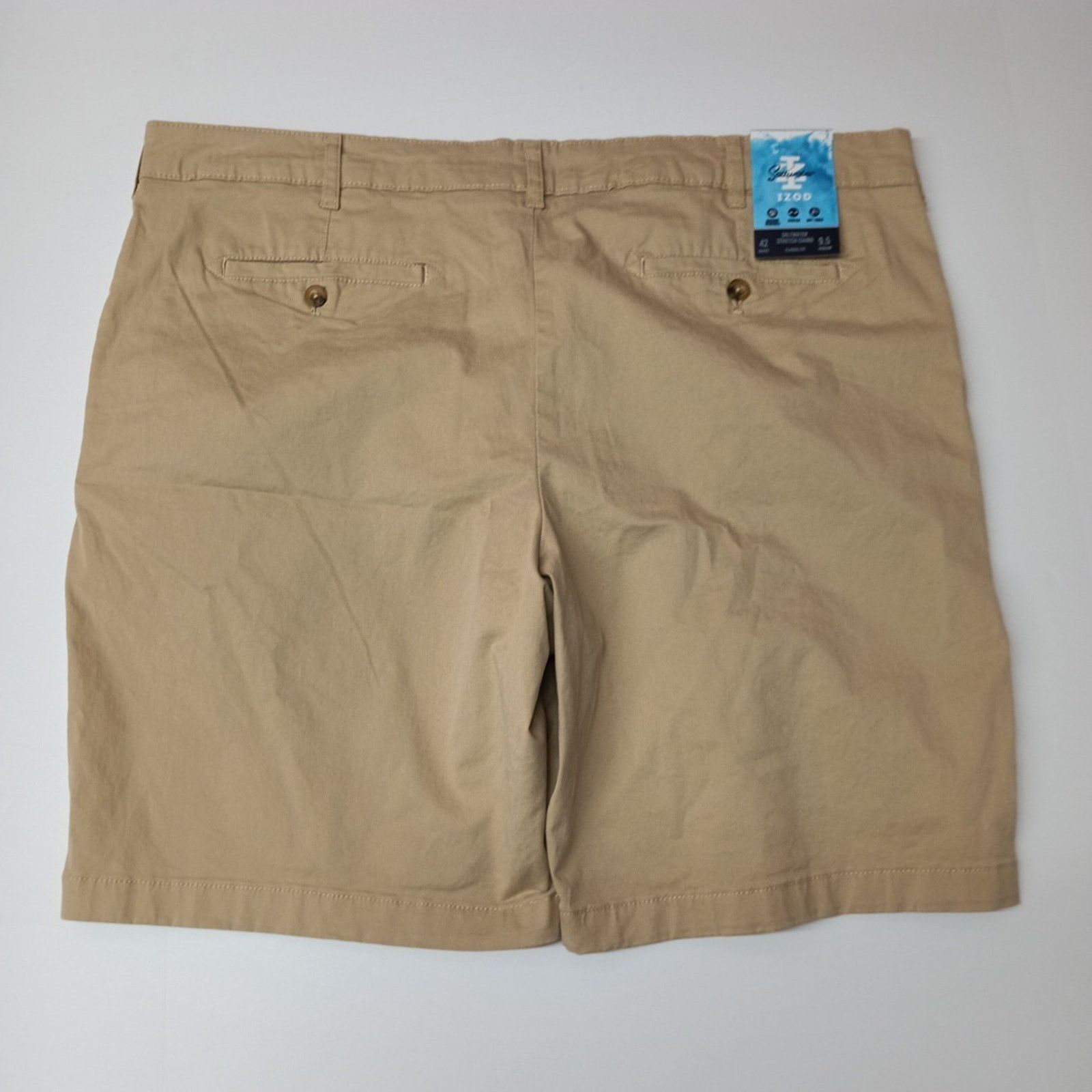 Izod Men's IZOD Saltwater Chino Khaki Shorts Size 42 Classic Fit Size US 42 / EU 58 - 4 Thumbnail