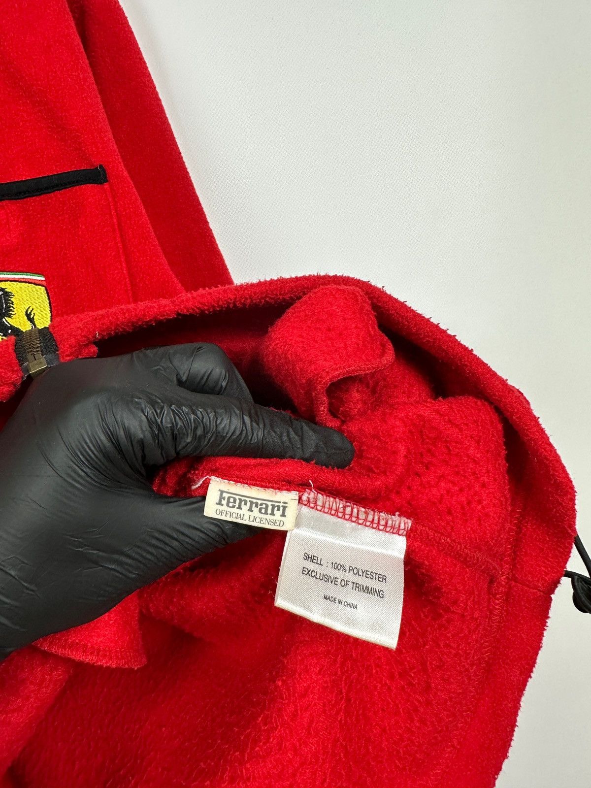 Ferrari 90s Vintage Ferrari Pocket Red Racing Zip Up Fleece Jacket Size US XL / EU 56 / 4 - 21 Thumbnail