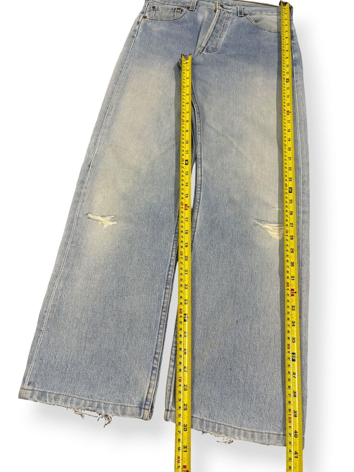 Levi's Vintage 90s Levis 501 Faded Regular Fit Distressed Jeans Size US 30 / EU 46 - 14 Thumbnail