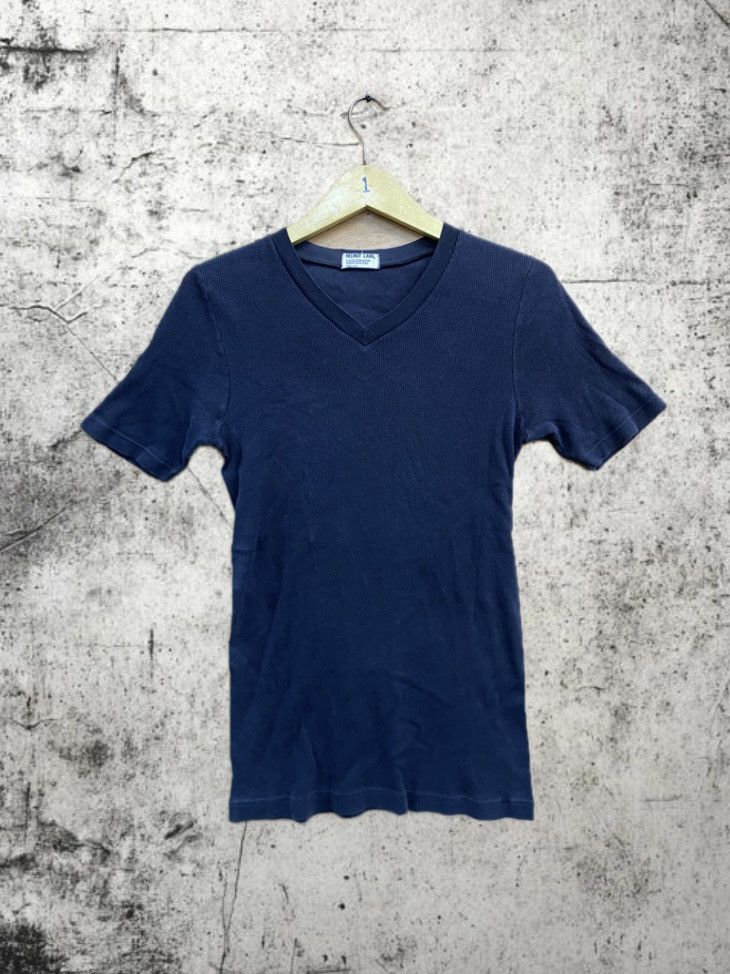 Helmut Lang 1998 Archive Military Mesh V Neck T Shirt | Grailed