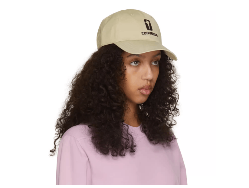 Converse × Rick Owens Drkshdw Rick Owens x Converse US beige unisex baseball cap, in stock Size ONE SIZE - 3 Thumbnail