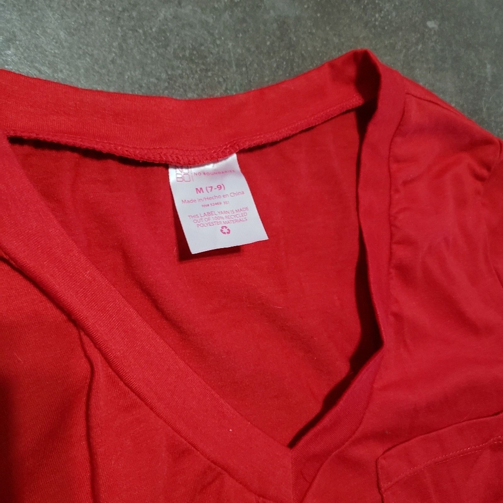 Other Red | NOBO | Vneck Short Sleeve Size M / US 6-8 / IT 42-44 - 3 Thumbnail