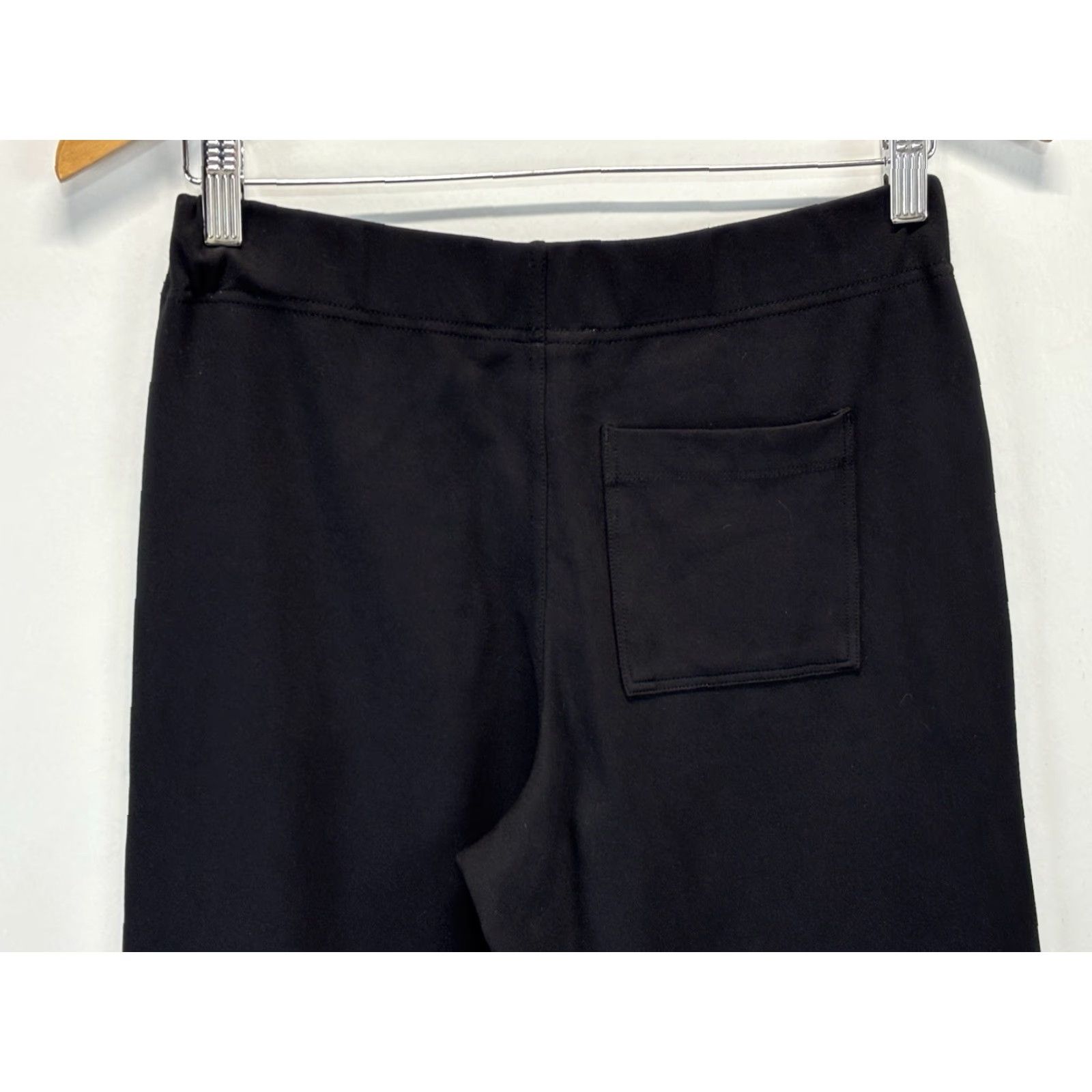 Madewell Madewell Pants Women Small Black Ponte Wide Leg Pull On Comfortable Solid Womens Size 28" / US 6 / IT 42 - 4 Thumbnail