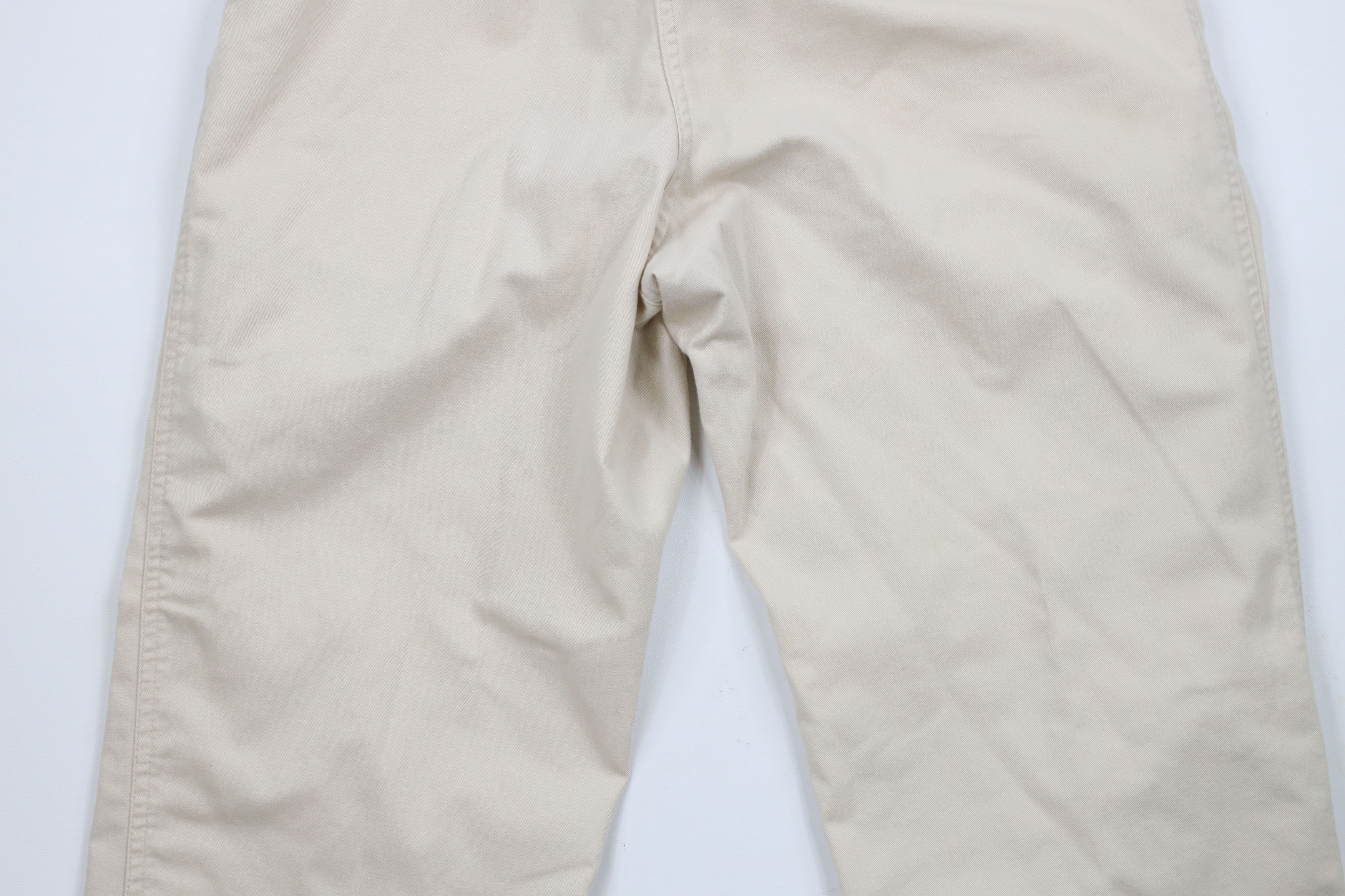 Lands' End × Vintage Vintage 90s Lands End Wide Leg Cotton Twill Pants Beige USA Size US 38 / EU 54 - 12 Thumbnail