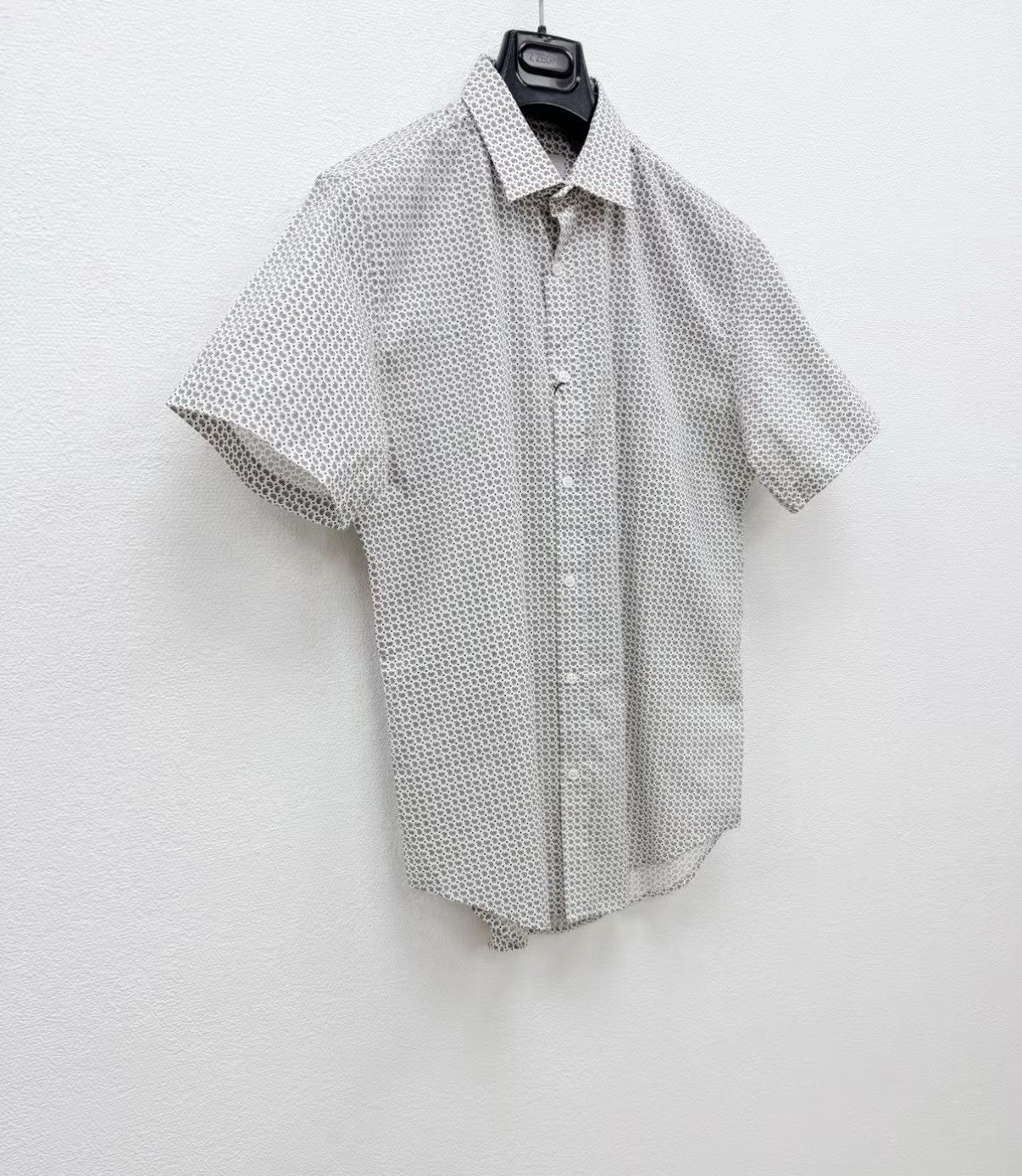 Saint Laurent Paris SAINT LAURENT 100% Cotton Short Sleeve Shirt J30 Size US XS / EU 42 / 0 - 2 Thumbnail