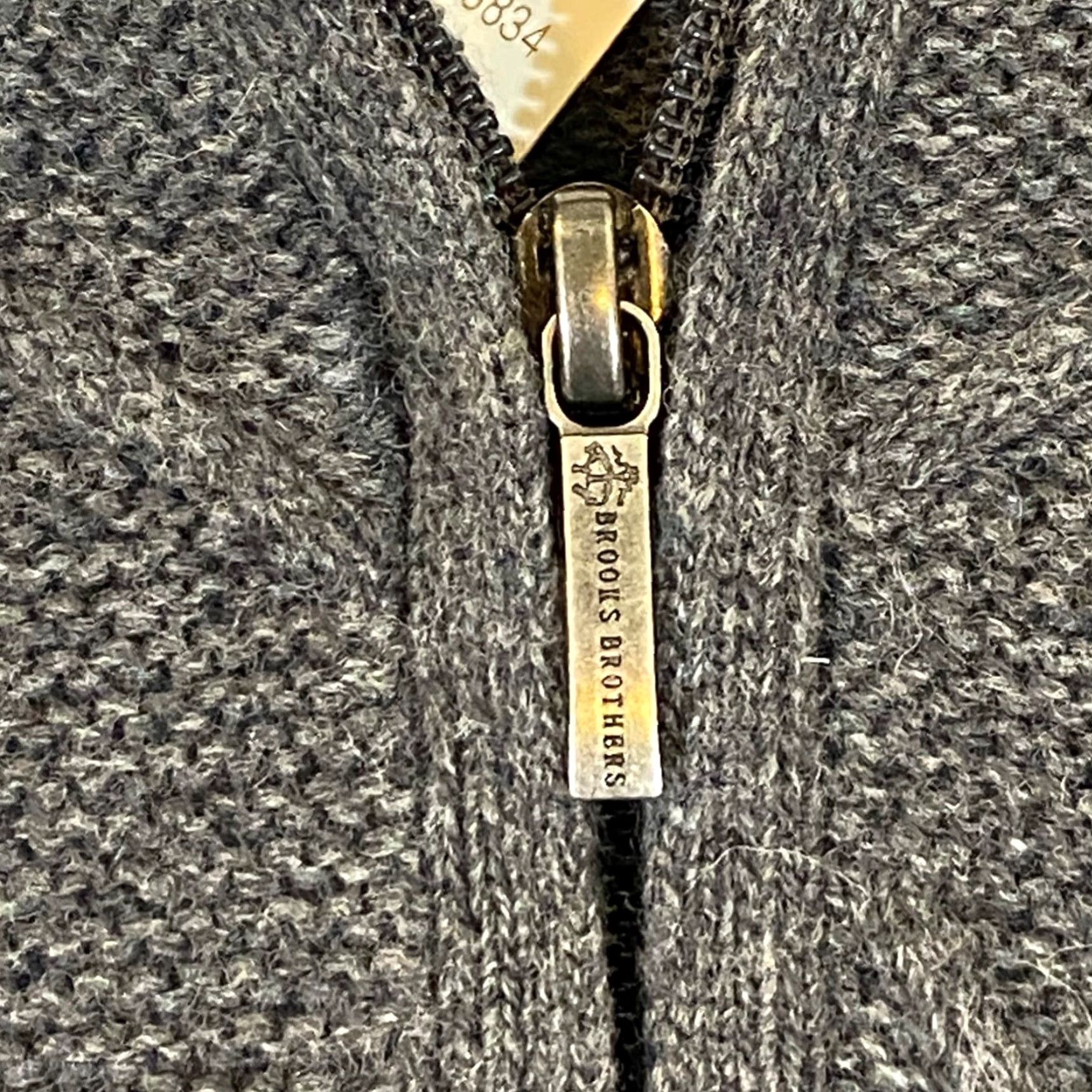 Brooks Brothers Brooks Brothers Sweater Mens Medium Gray Italian Yarn Argyle 1/4 Zip NEW Size US M / EU 48-50 / 2 - 4 Thumbnail