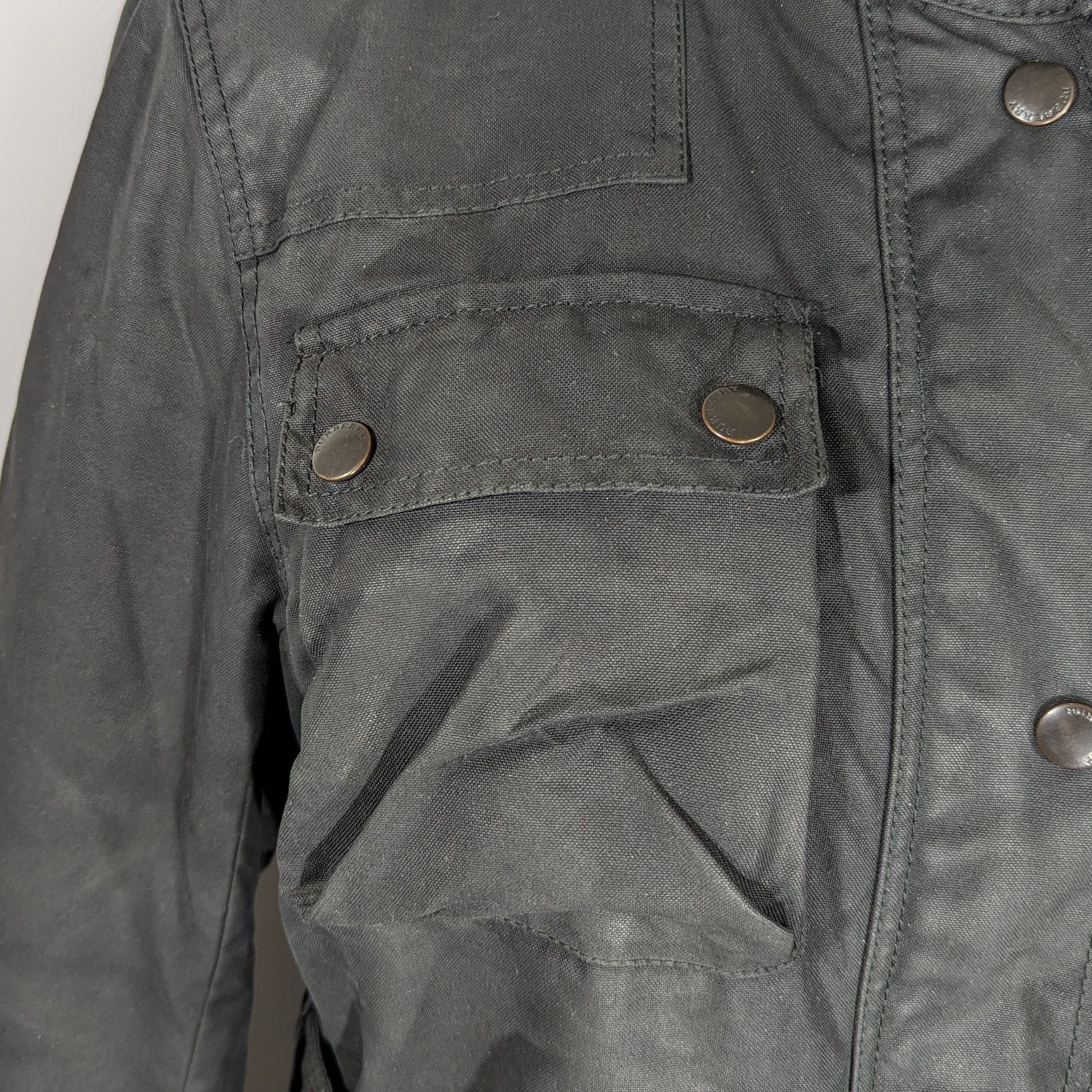 Burberry BURBERRY London Women's Biker Jacket Belted Made In England Size M / US 6-8 / IT 42-44 - 5 Thumbnail