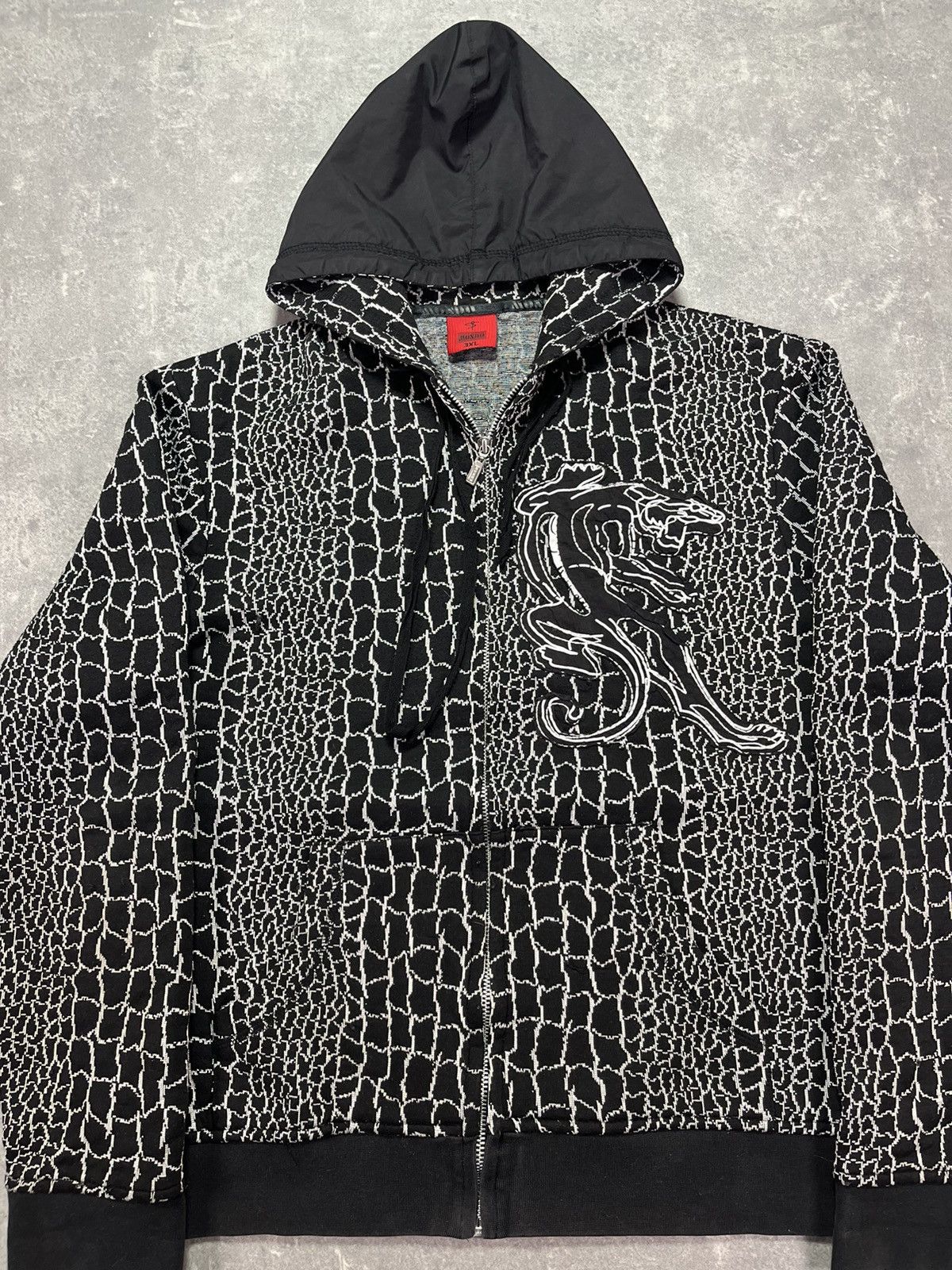 Japanese Brand Mondo Vintage 3D Tiger Zip Hoodie L Affliction Rare Size US L / EU 52-54 / 3 - 11 Thumbnail