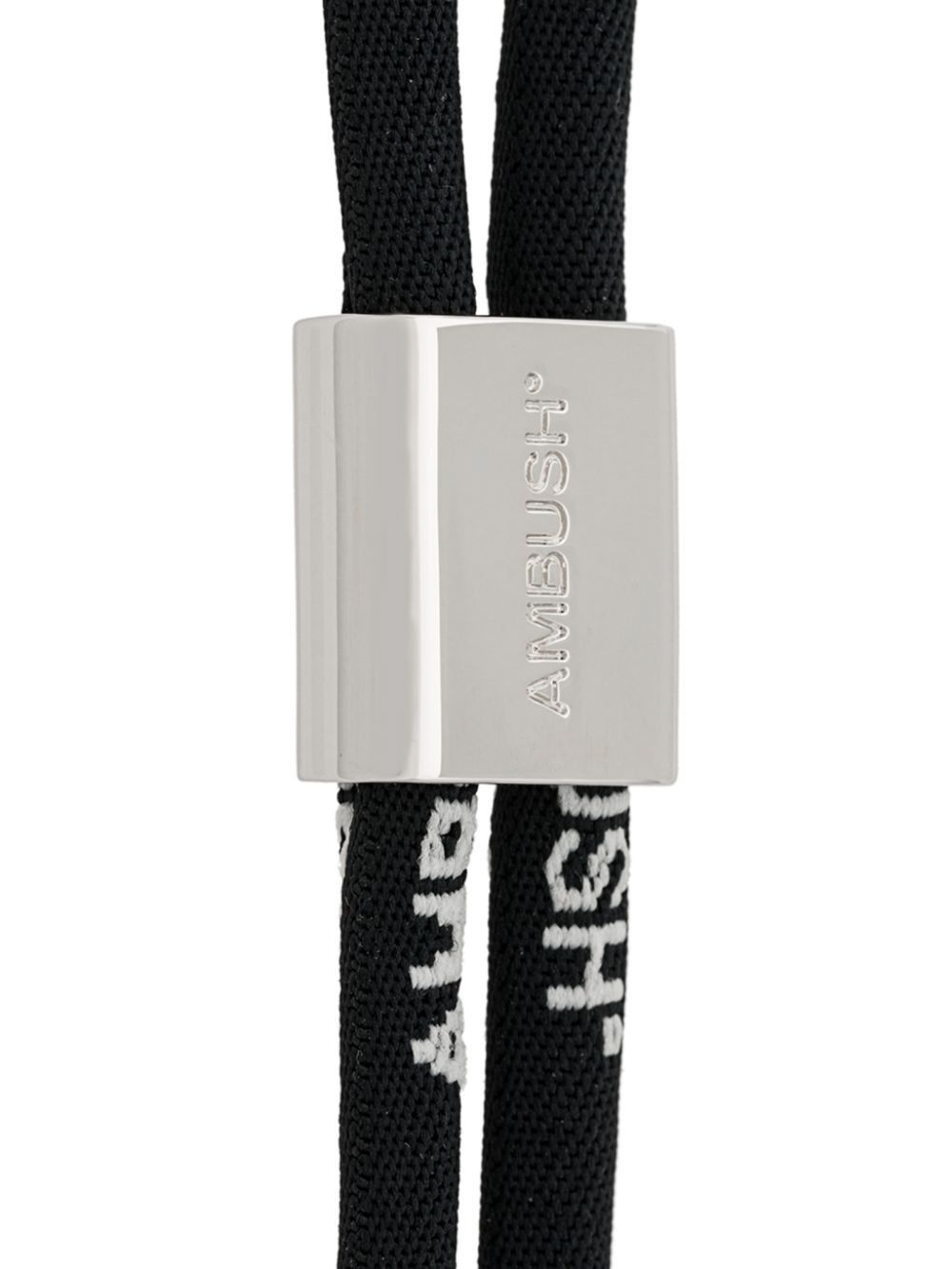 Ambush Design Ambush Silver Cord logo Strap Necklace Size ONE SIZE - 3 Thumbnail