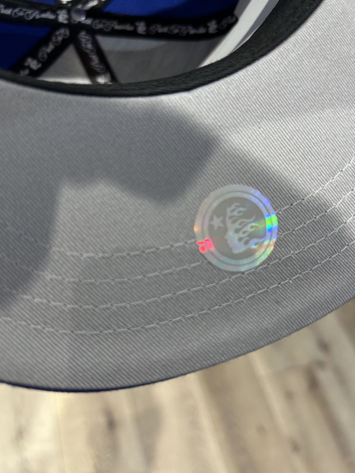 HELLSTAR Hellstar Baseball Fitted Hat Blue Size 7 3/4 Size 28 - 4 Thumbnail