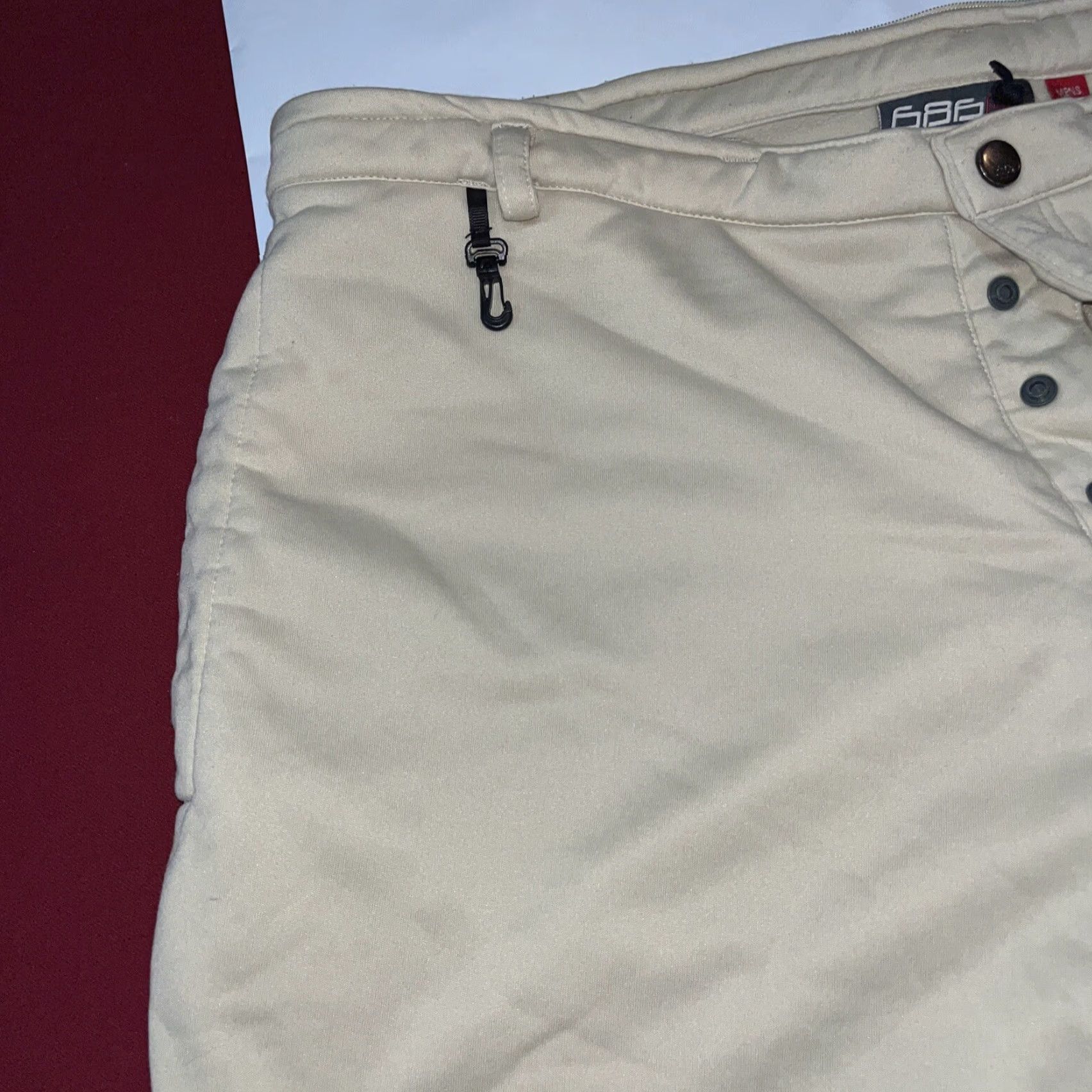 686 VINTAGE 686 TAN Shorts Mens XL SOFT Polyester SNAP FLY outdoor Snap Pockets 13” inseam XL Size US 36 / EU 52 - 6 Thumbnail