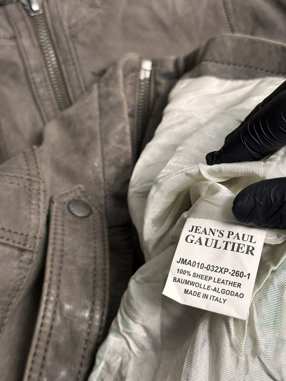 Jean Paul Gaultier 00’s Jean Paul Gaultier Sheepskin Leather Biker Jacket Size US M / EU 48-50 / 2 - 19 Thumbnail