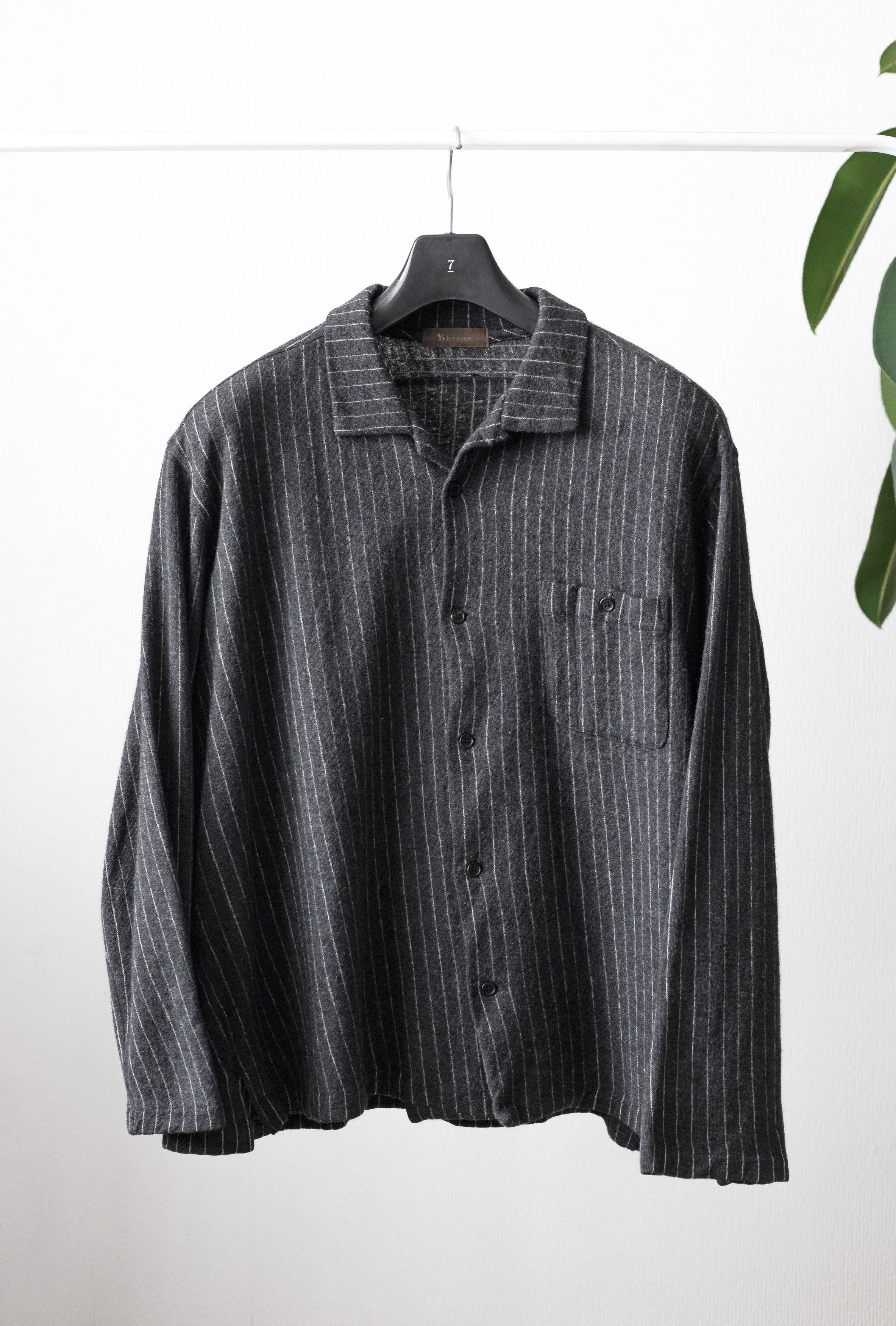 vintage boxy wool shirt
