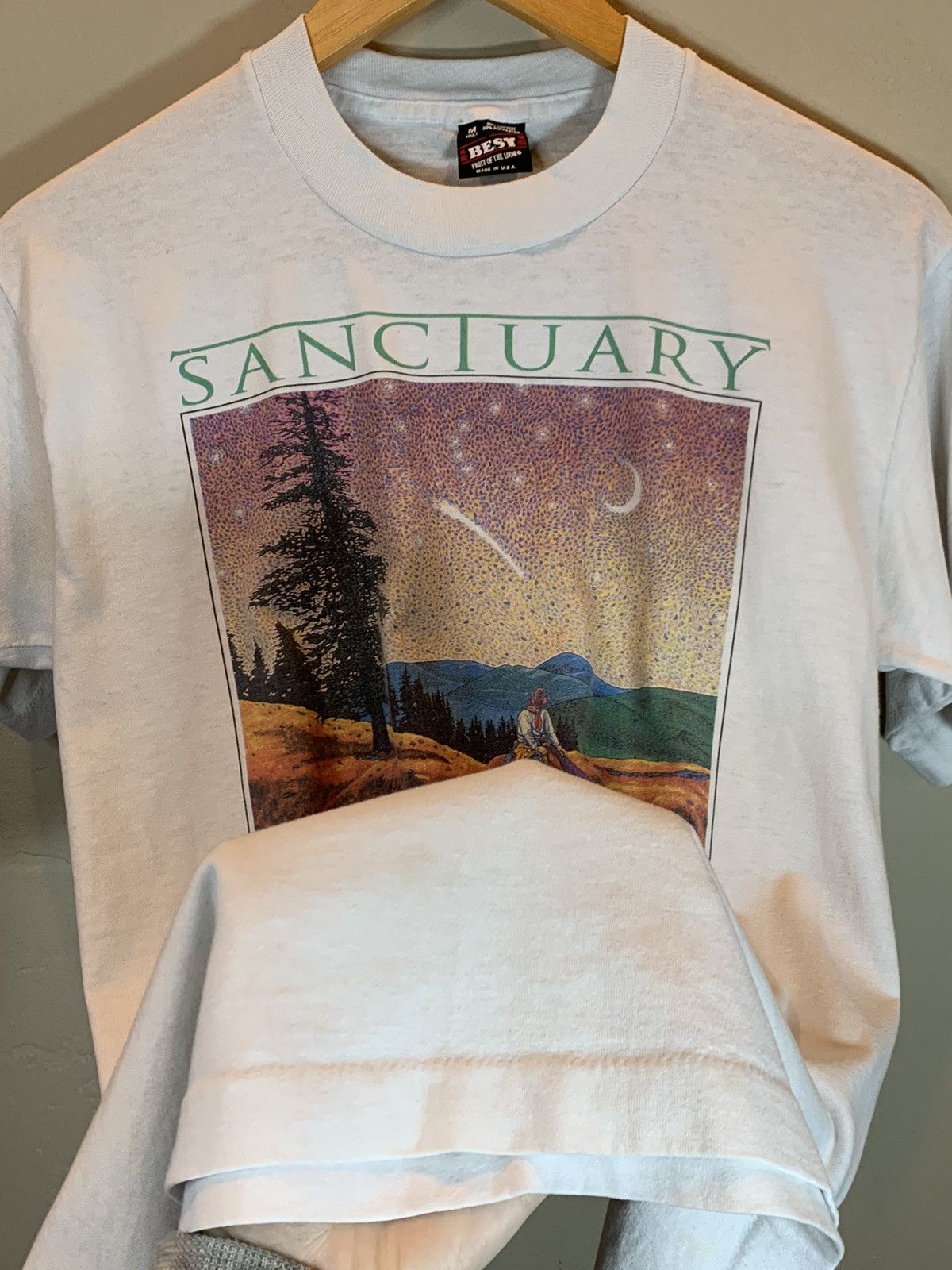 Vintage RARE* Vintage Sanctuary David Parker Art Single Stitch Shirt Size US M / EU 48-50 / 2 - 4 Thumbnail