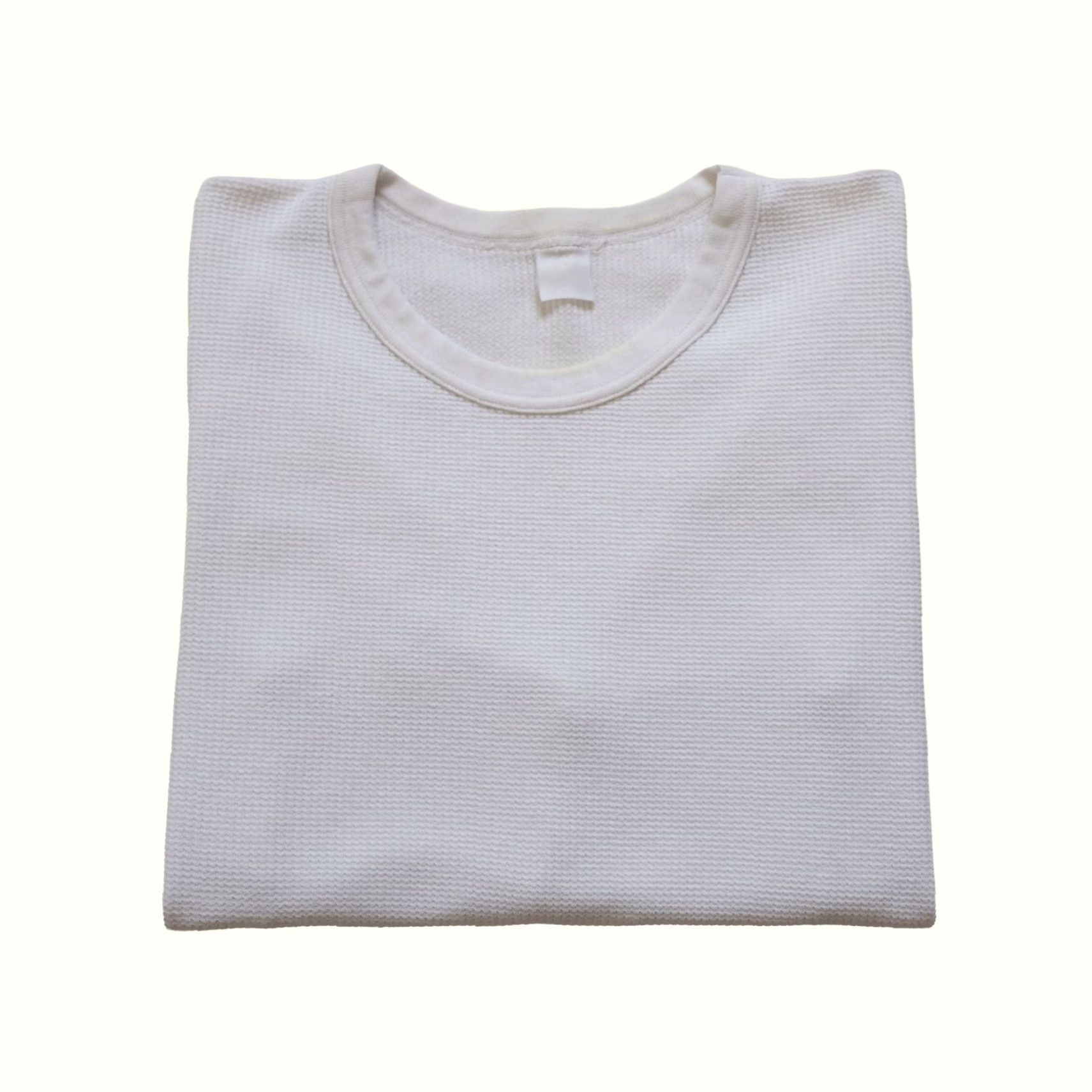 Fruit Of The Loom VINTAGE FRUIT OF THE LOOM Thermal White Long Sleeve T Shirt Mens L Size US L / EU 52-54 / 3 - 2 Thumbnail