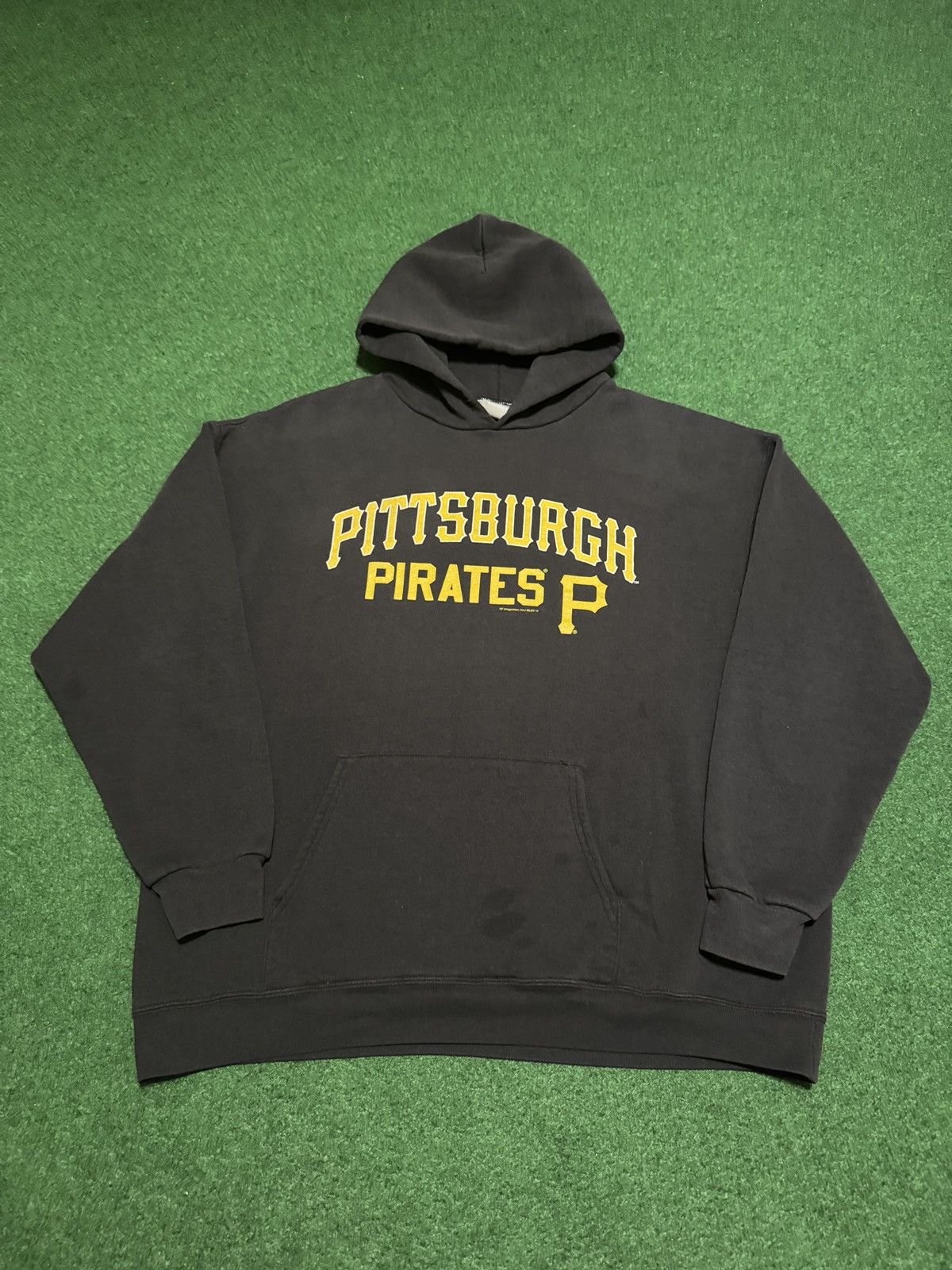 MLB Pirates Baseball Boxy Hoodie Faded Black Large 26x28 Size US L / EU 52-54 / 3 - 1 Thumbnail