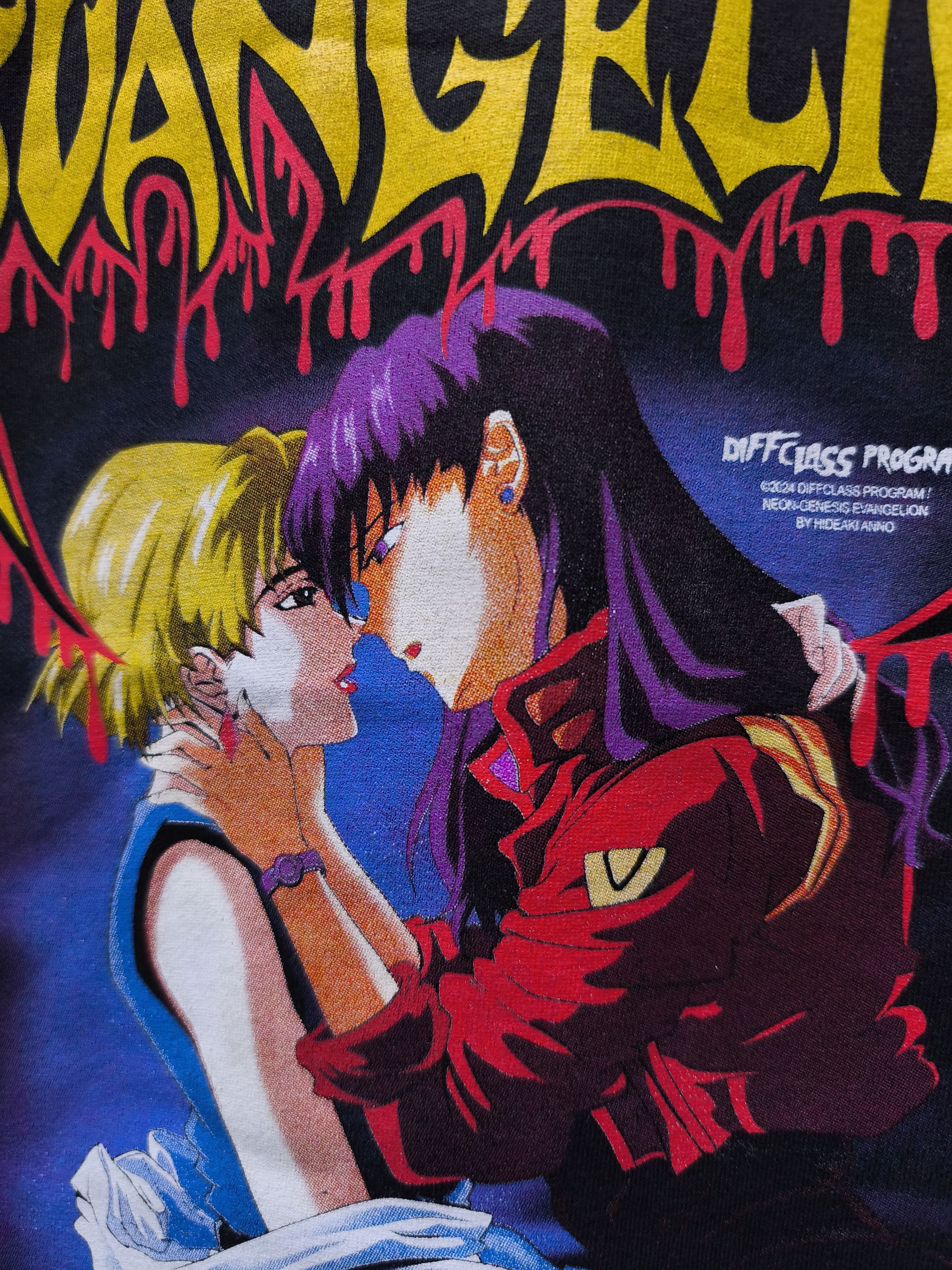 Anime Neon Genesis Evangelion "Love Is Destructive" T-shirt Size US XL / EU 56 / 4 - 6 Thumbnail