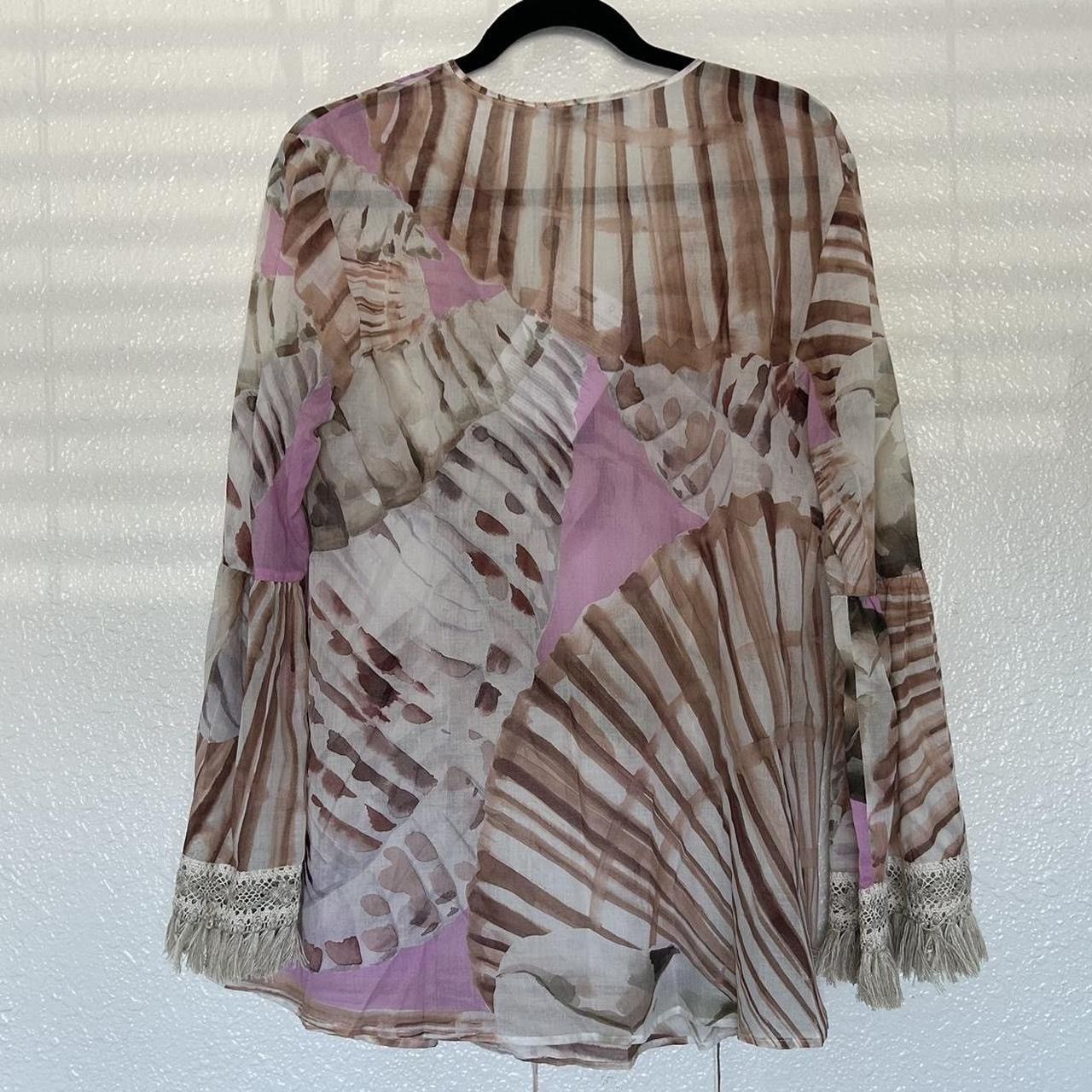 Blumarine NWT Blumarine Shell Printed Cotton Top Size S / US 4 / IT 40 - 5 Thumbnail