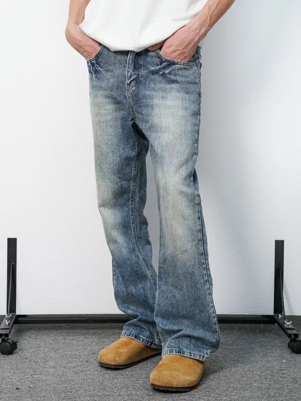VIBE y2k retro washed yuppie flared jeans Size US 32 / EU 48 - 8 Thumbnail