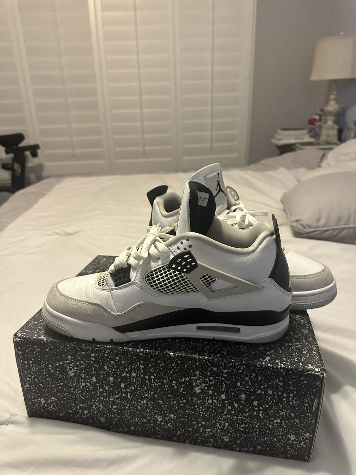 Jordan Brand × Vintage Jordan 4 Military Black Size US 12 / EU 45 - 4 Thumbnail