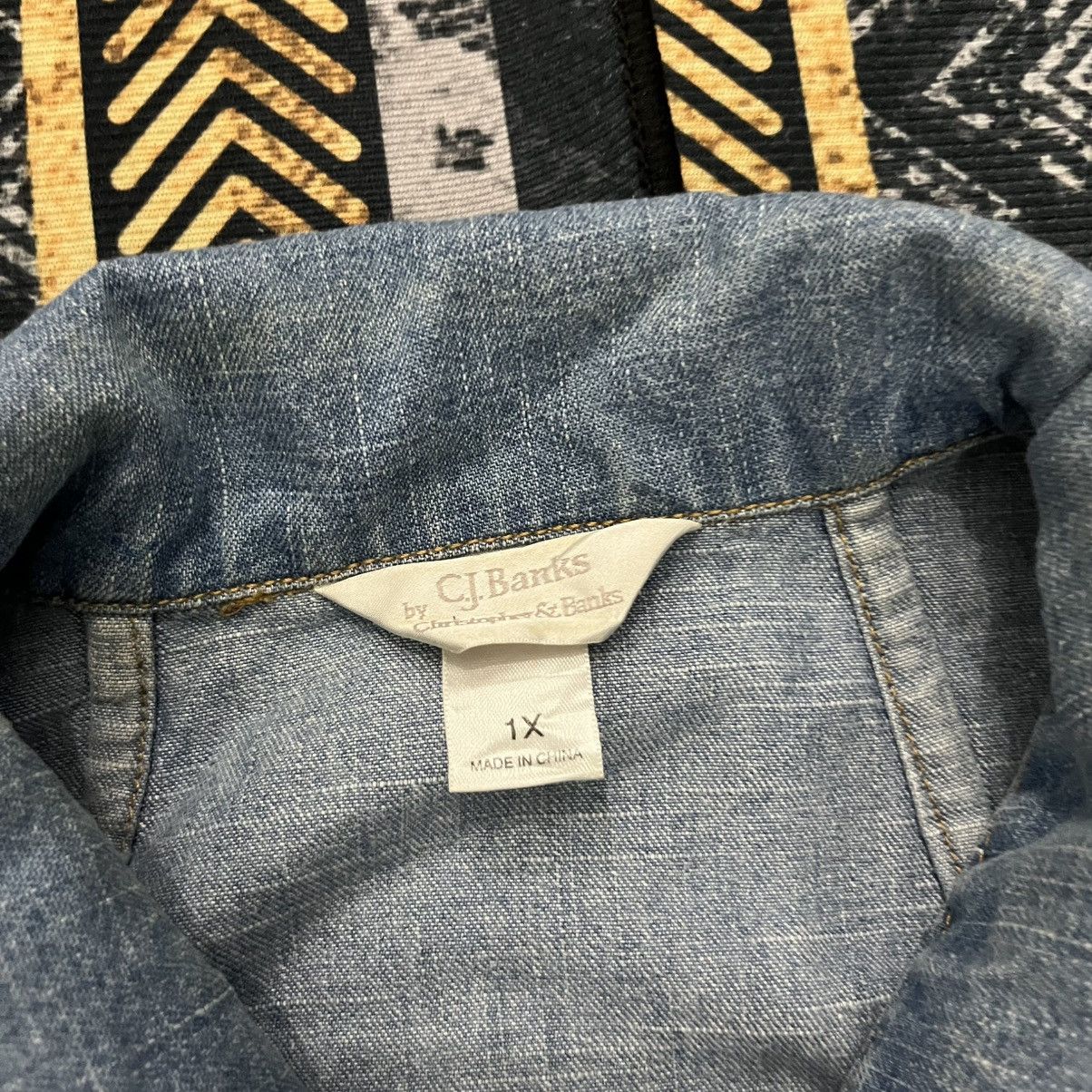 Denim & Co. 💥CJ Banks Reworked Avant Garde Designer Denim Carpenter Size US L / EU 52-54 / 3 - 9 Thumbnail