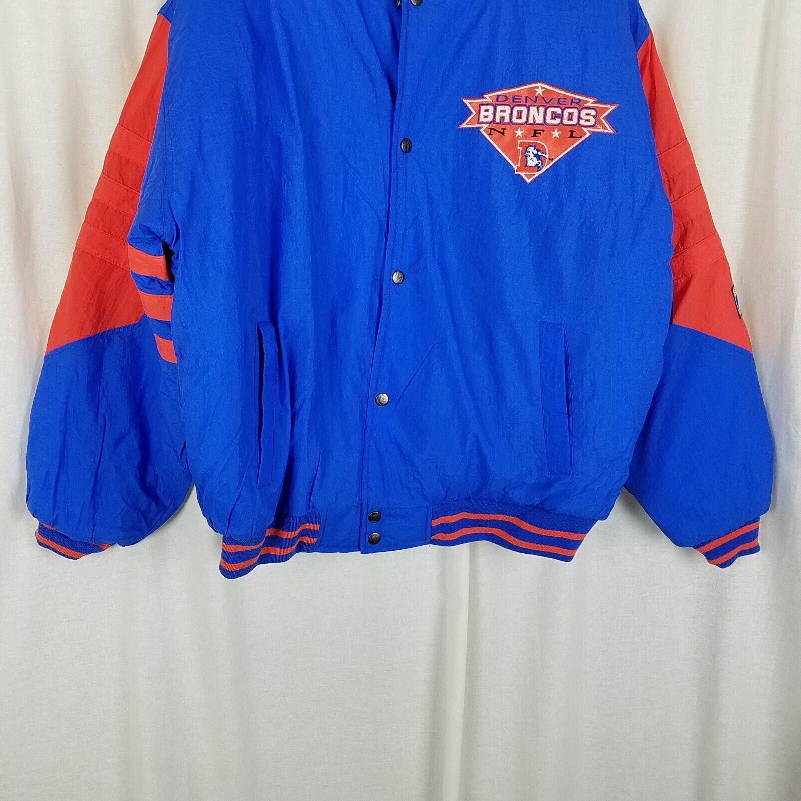 Logo 7 Vtg Logo 7 Denver Broncos Puffer Bomber Jacket Patch L 80s Size US L / EU 52-54 / 3 - 4 Thumbnail
