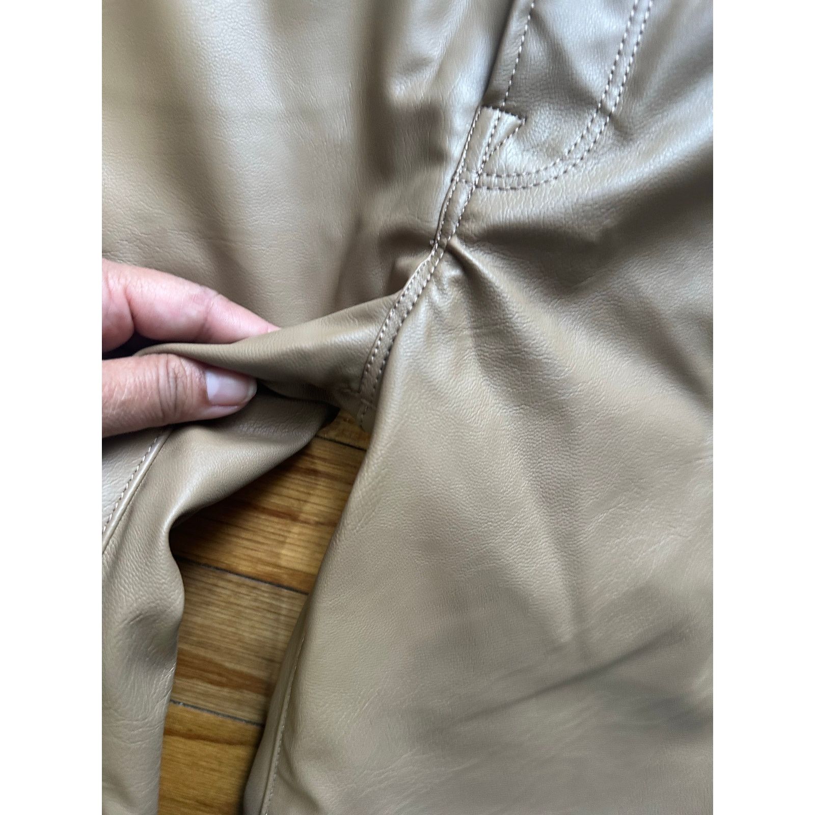 Good American Good American Better Than Leather Faux Leather Pants Size 26" / US 2 / IT 38 - 4 Thumbnail