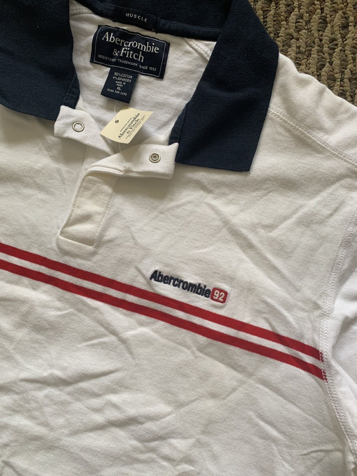 Abercrombie & Fitch Vintage NWT Abercrombie & Fitch Abercrombie 92 Polo Size US XL / EU 56 / 4 - 3 Thumbnail