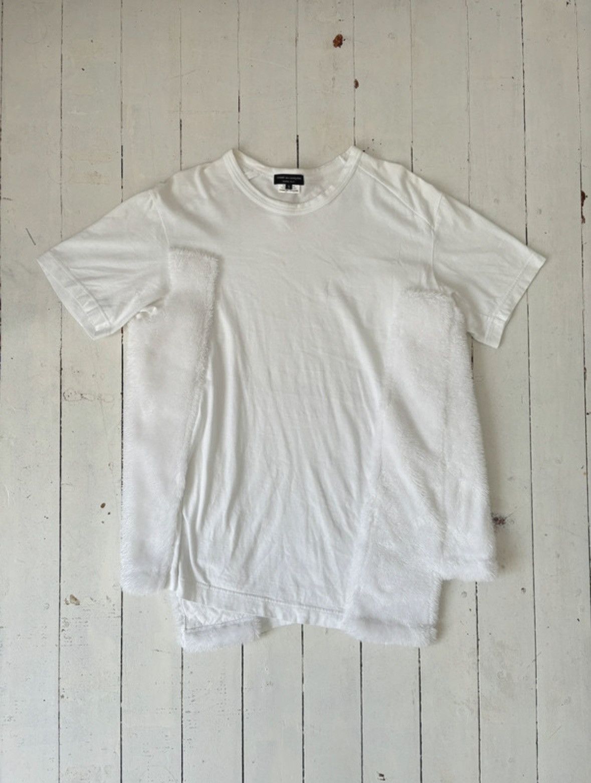 Comme des Garcons Homme Plus Comme des Garcons white deconstructed t-shirt Size US M / EU 48-50 / 2 - 1 Thumbnail