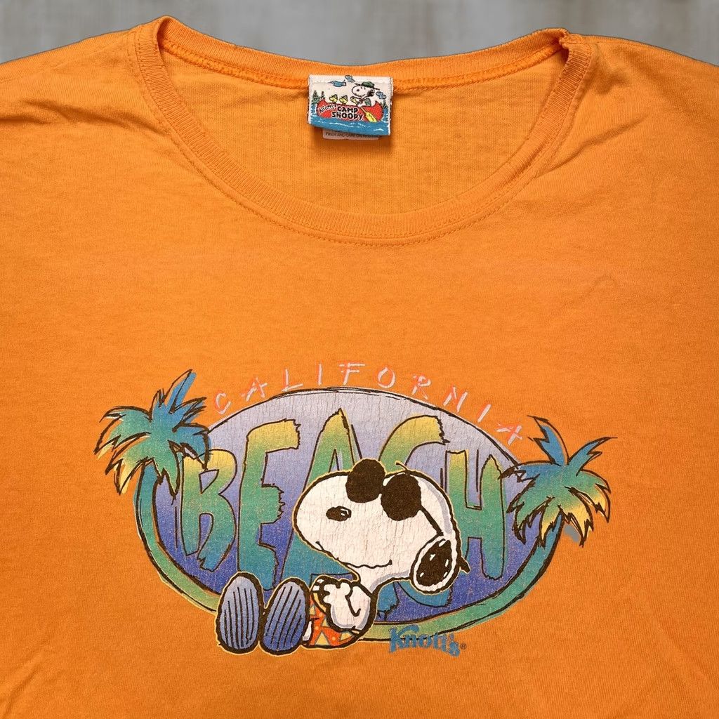 Vintage VINTAGE Knott's Camp Snoopy Shirt Mens L Orange California Beach Snoopy Graphic 90s Size US L / EU 52-54 / 3 - 1 Thumbnail