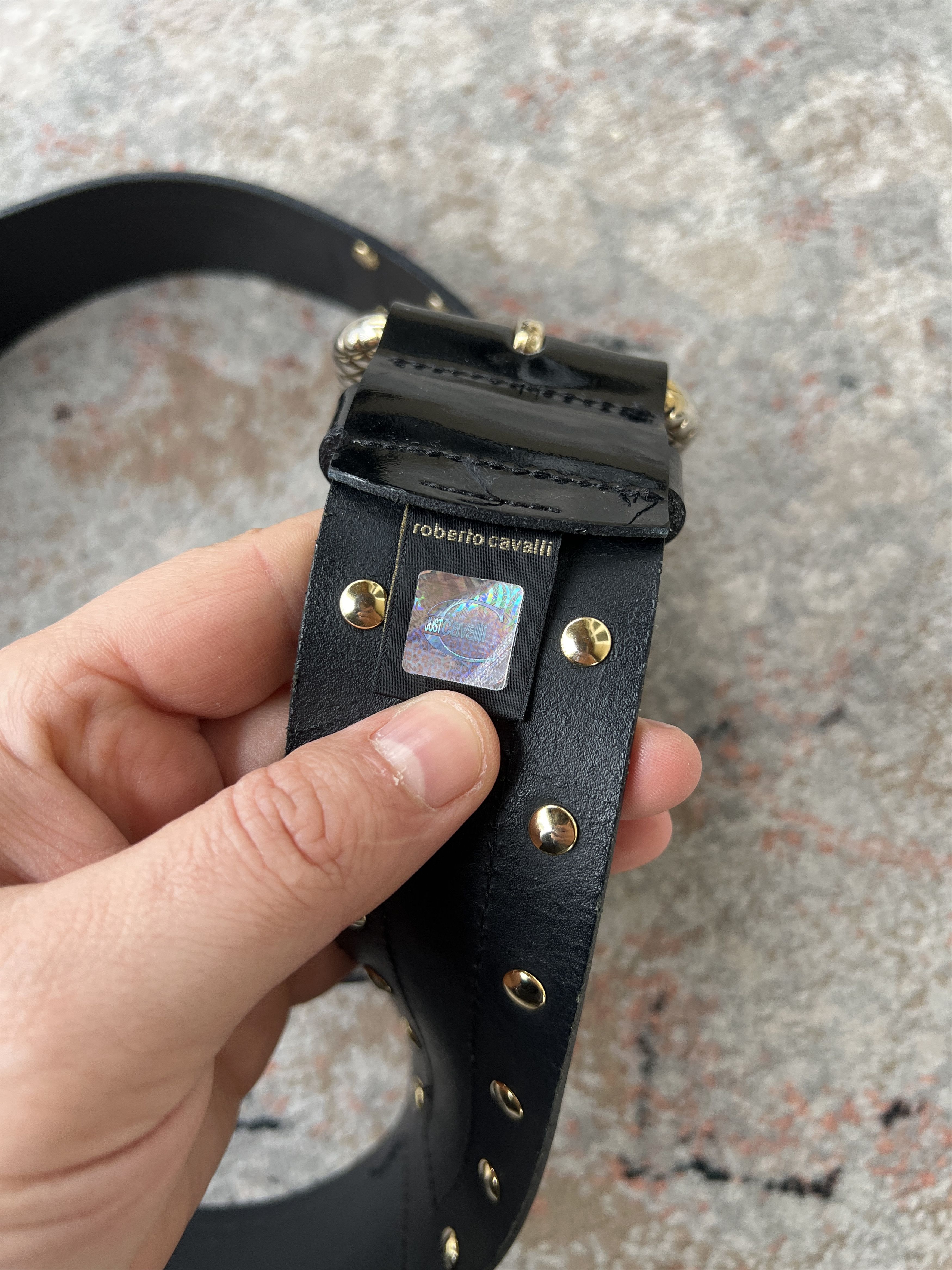 Just Cavalli Just Cavalli Leather Belt Size ONE SIZE - 5 Thumbnail