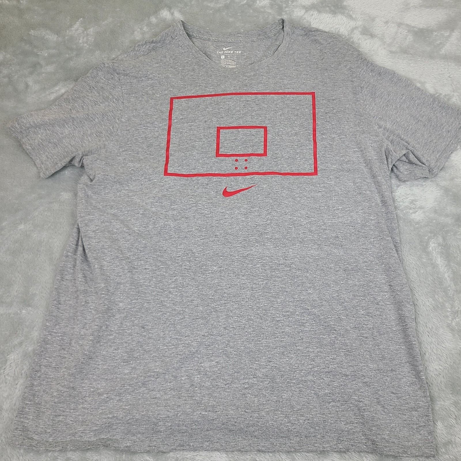 Nike Nike Basketball Backboard T-Shirt Men's XL Big Logo Size US XL / EU 56 / 4 - 1 Thumbnail