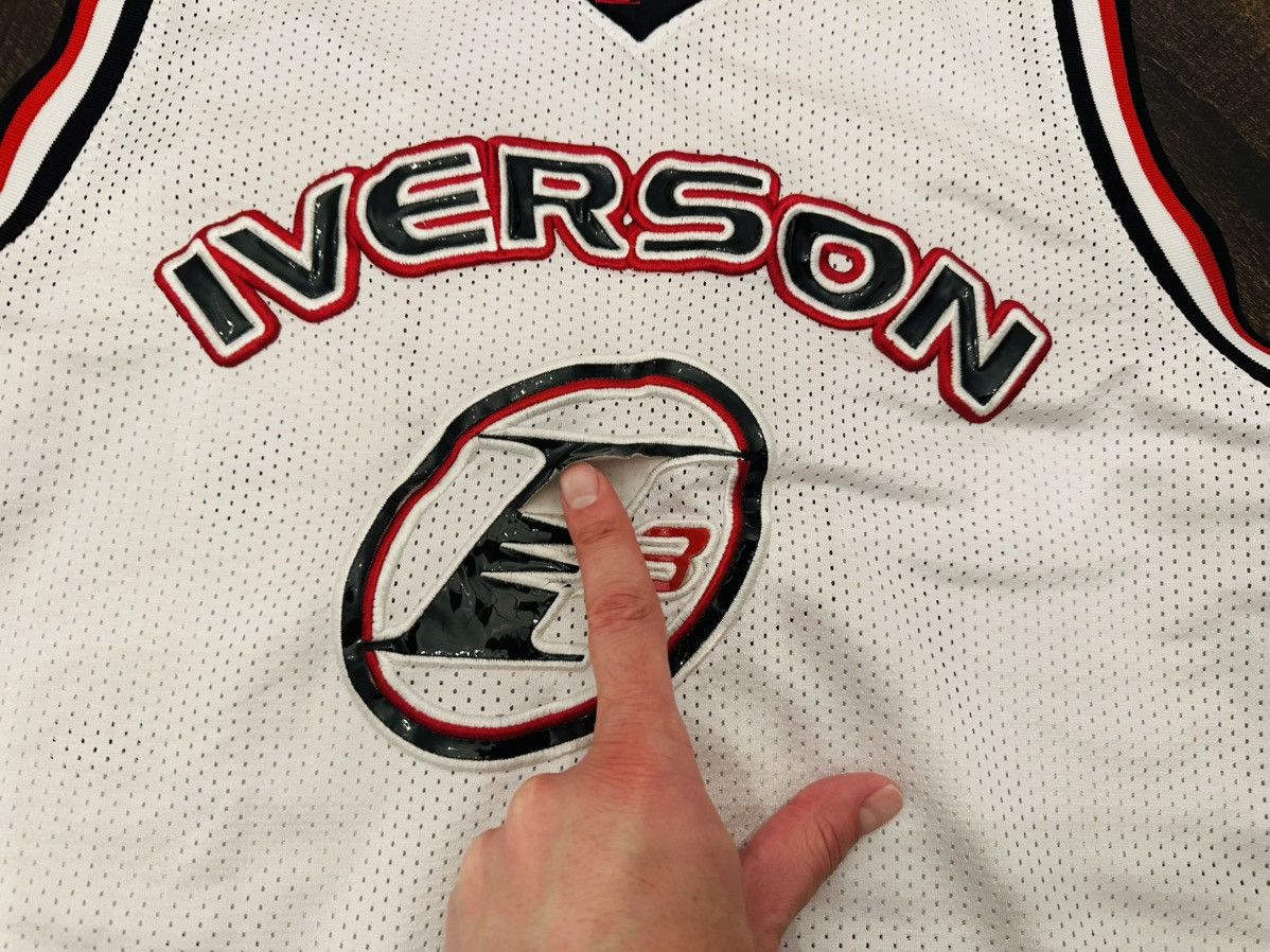Reebok Vintage Sewn Alan Iverson I3 Reebok NB Jersey XL Limited Ed Size US XL / EU 56 / 4 - 3 Thumbnail