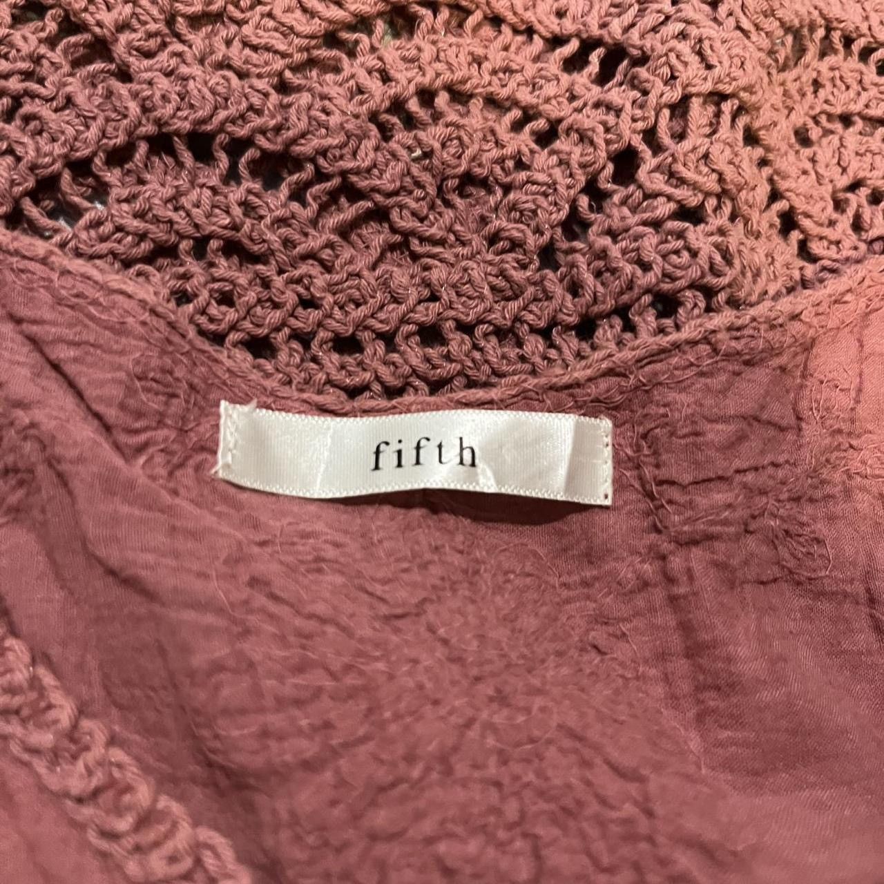Other y2k cottage fairy pink crochet cami top w/ floral embroidery Size M / US 6-8 / IT 42-44 - 6 Thumbnail
