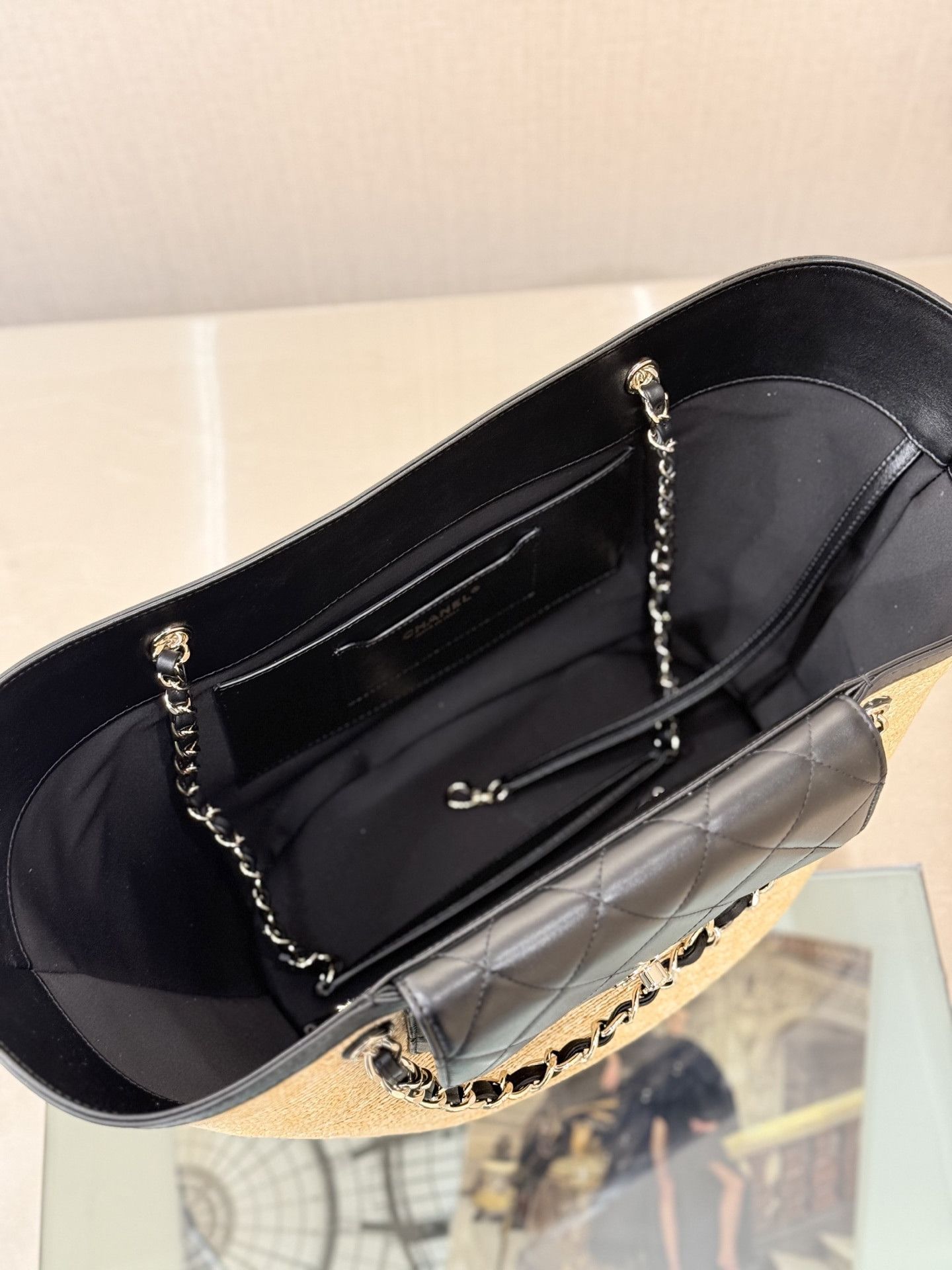 Chanel os11x0126 Size: OS / Beach Bag In Black/Ivory Size ONE SIZE - 5 Thumbnail