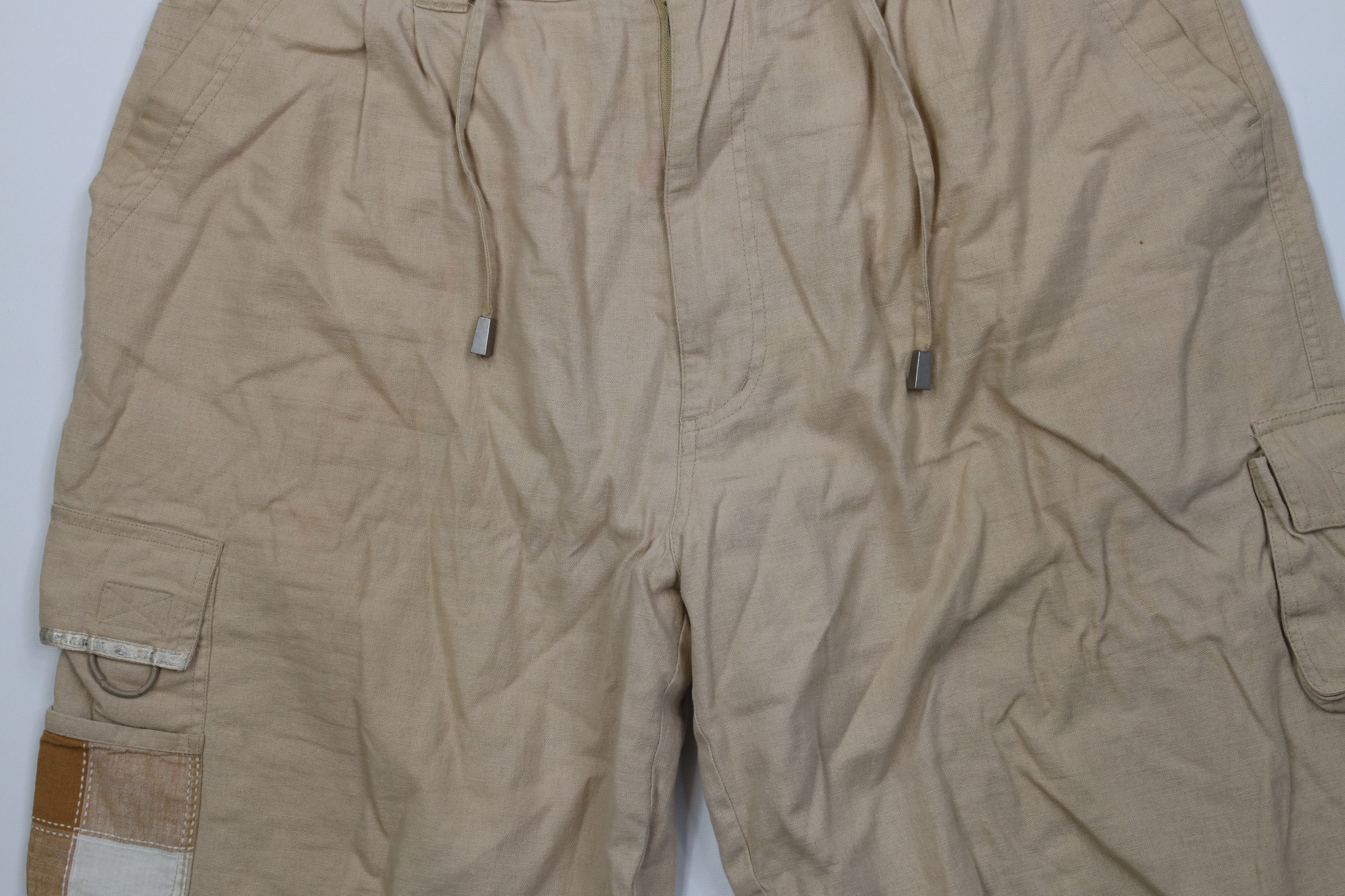 Vintage Vintage 90s Y2K Streetwear Blend Baggy Cargo Shorts Beige Size US 38 / EU 54 - 3 Thumbnail
