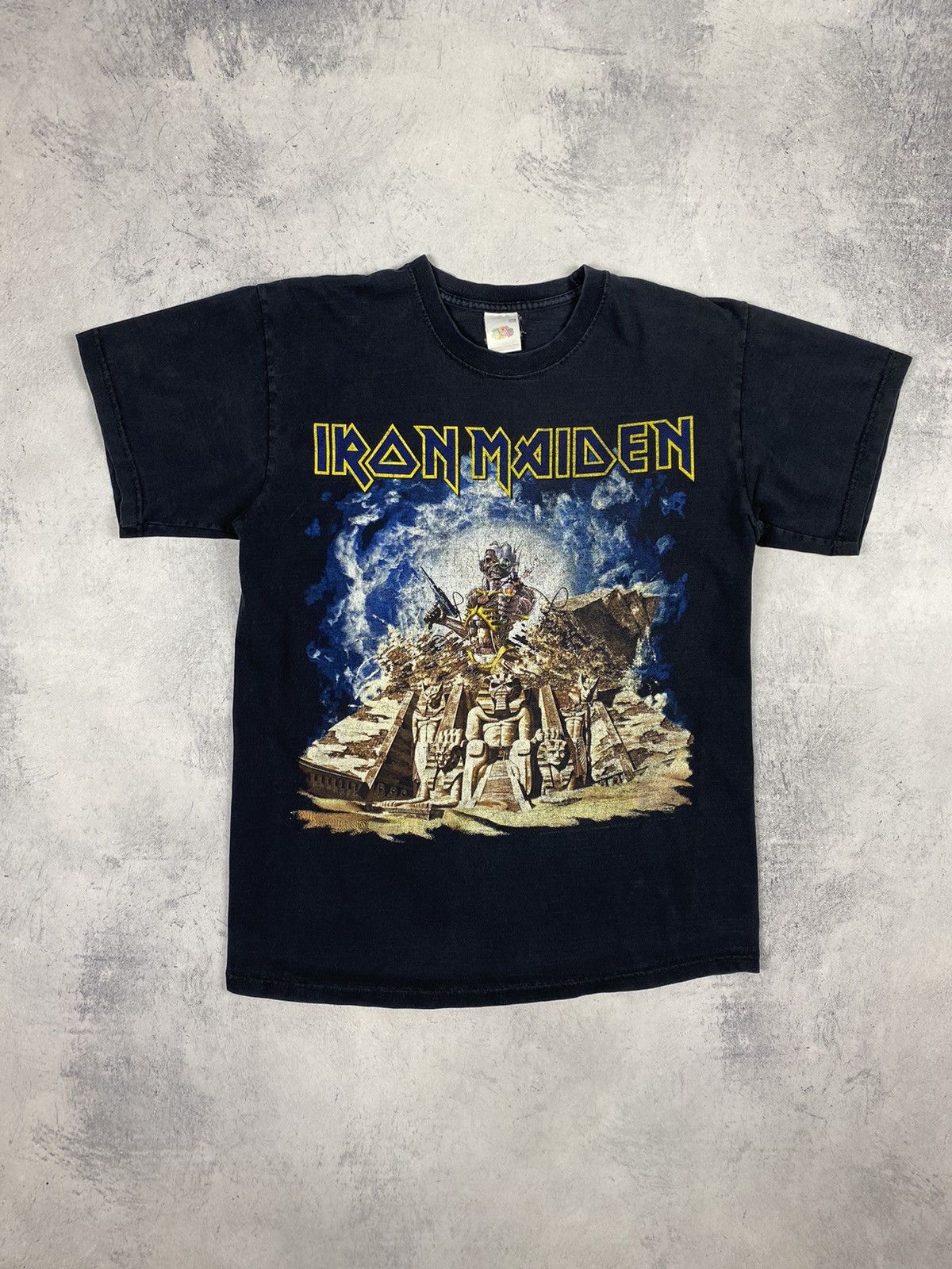Band Tees × Iron Maiden × Vintage Iron Maiden Back In Time Metal Rock Band Graphic T Shirt Size US M / EU 48-50 / 2 - 2 Thumbnail