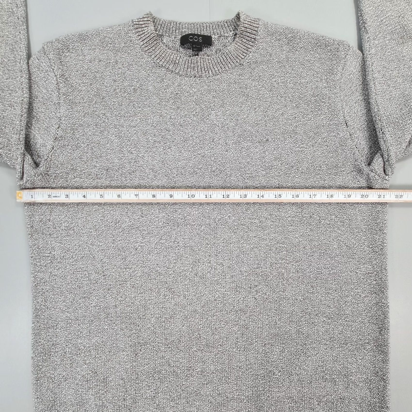 Cos COS Men Jumper Grey Small Crew Neck Long Sleeve Cotton Blend Pullover Size US S / EU 44-46 / 1 - 4 Thumbnail