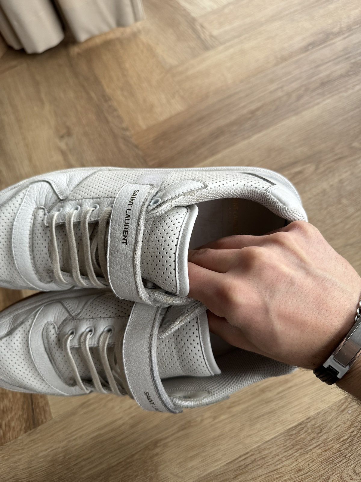 Saint Laurent Paris × Yves Saint Laurent Saint Laurent YSL SLP SL24 Hedi low top Size US 10 / EU 43 - 2 Thumbnail