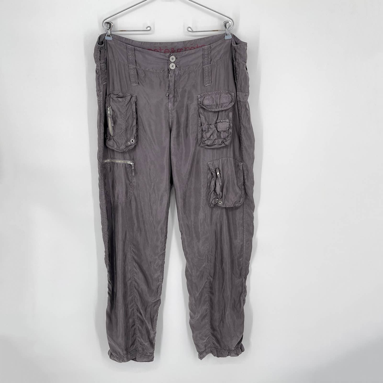 Johnny Was Pete & Greta By Johnny Was *FLAW* Cargo Pants NEW 14 Gray ...